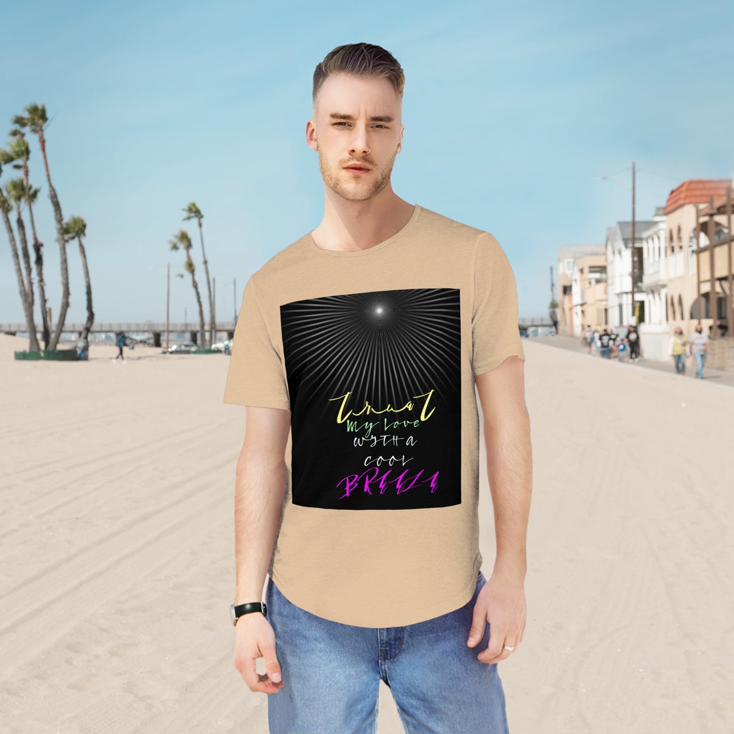 Men's Jersey Curved Hem Tee