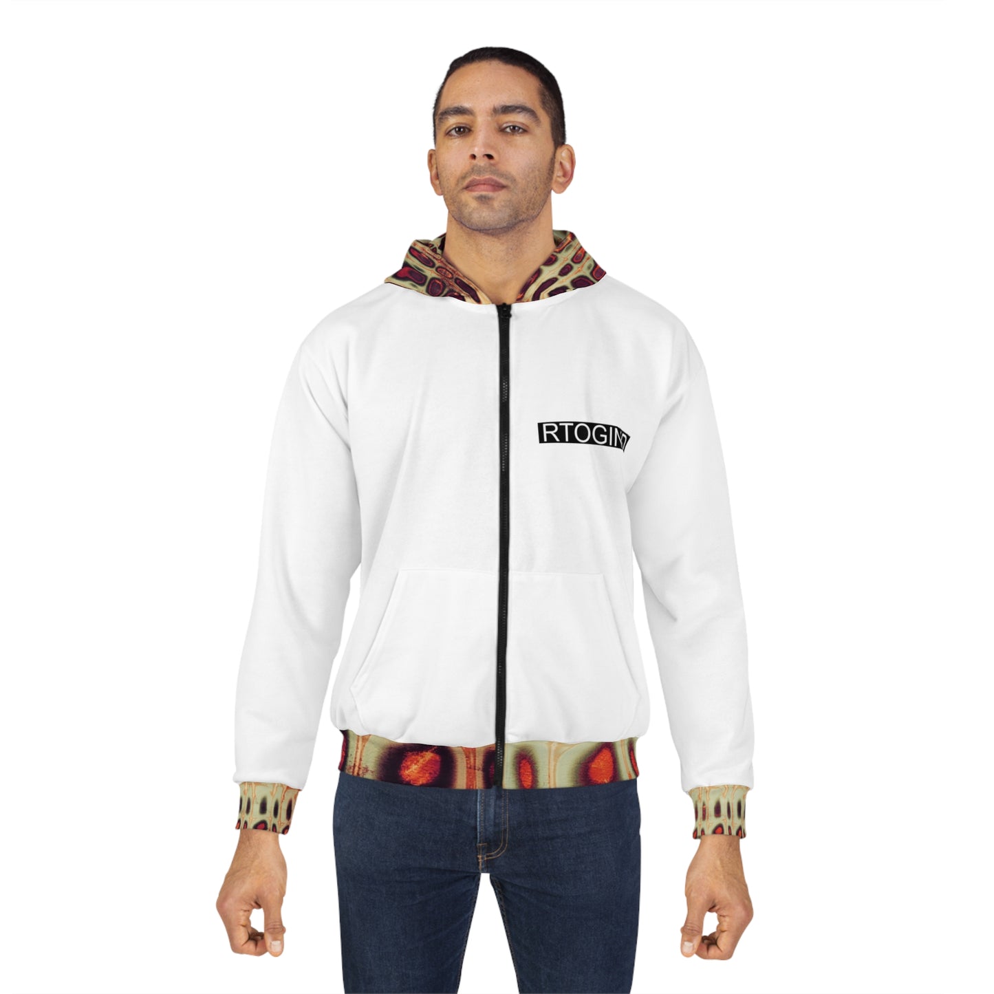 RCNSONS Unisex Zip Street Walk Hoodie (AOP)