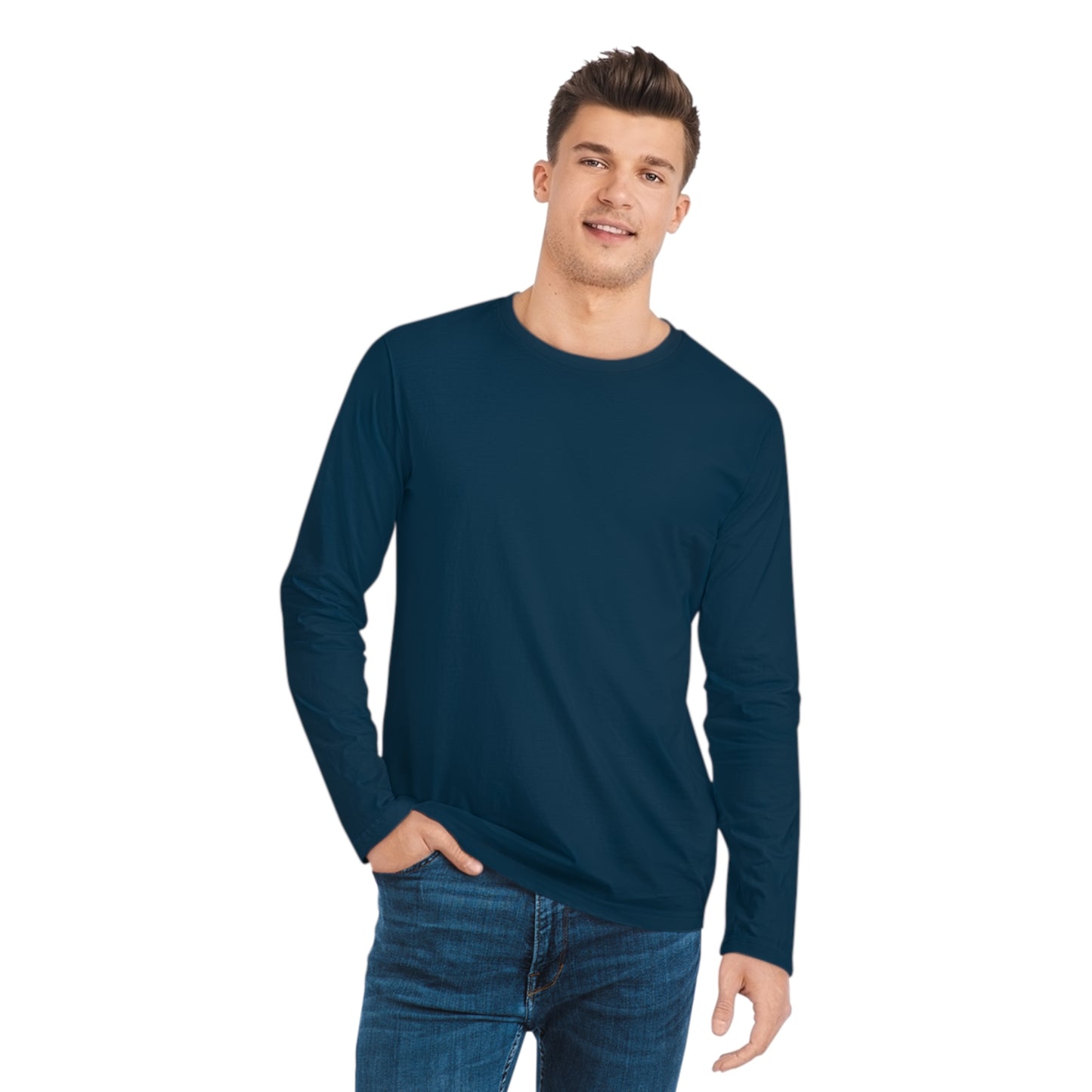 Men's Long Sleeve Shirt Plain Design