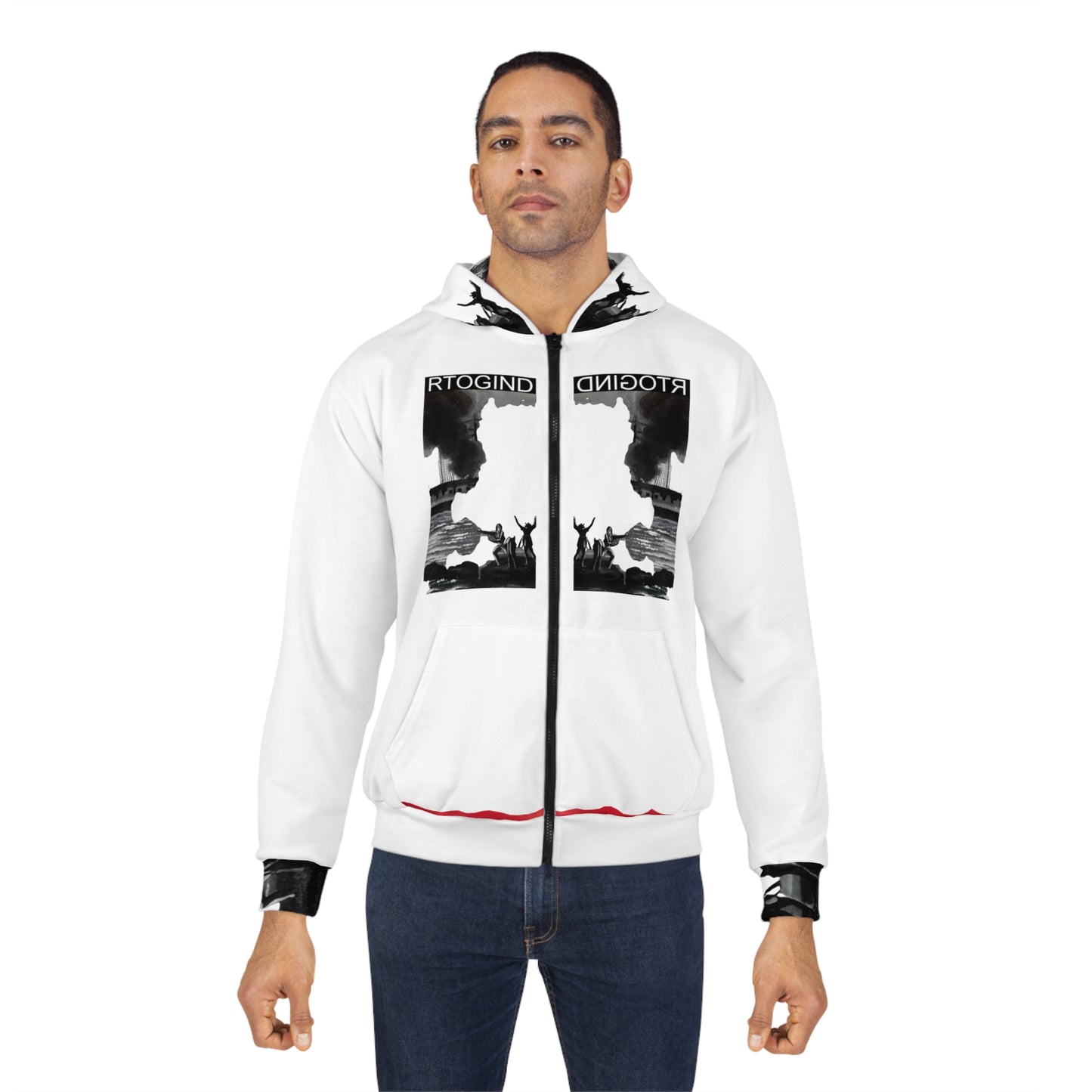 RCNSONS Unisex Zip URBAN Hoodie (AOP)