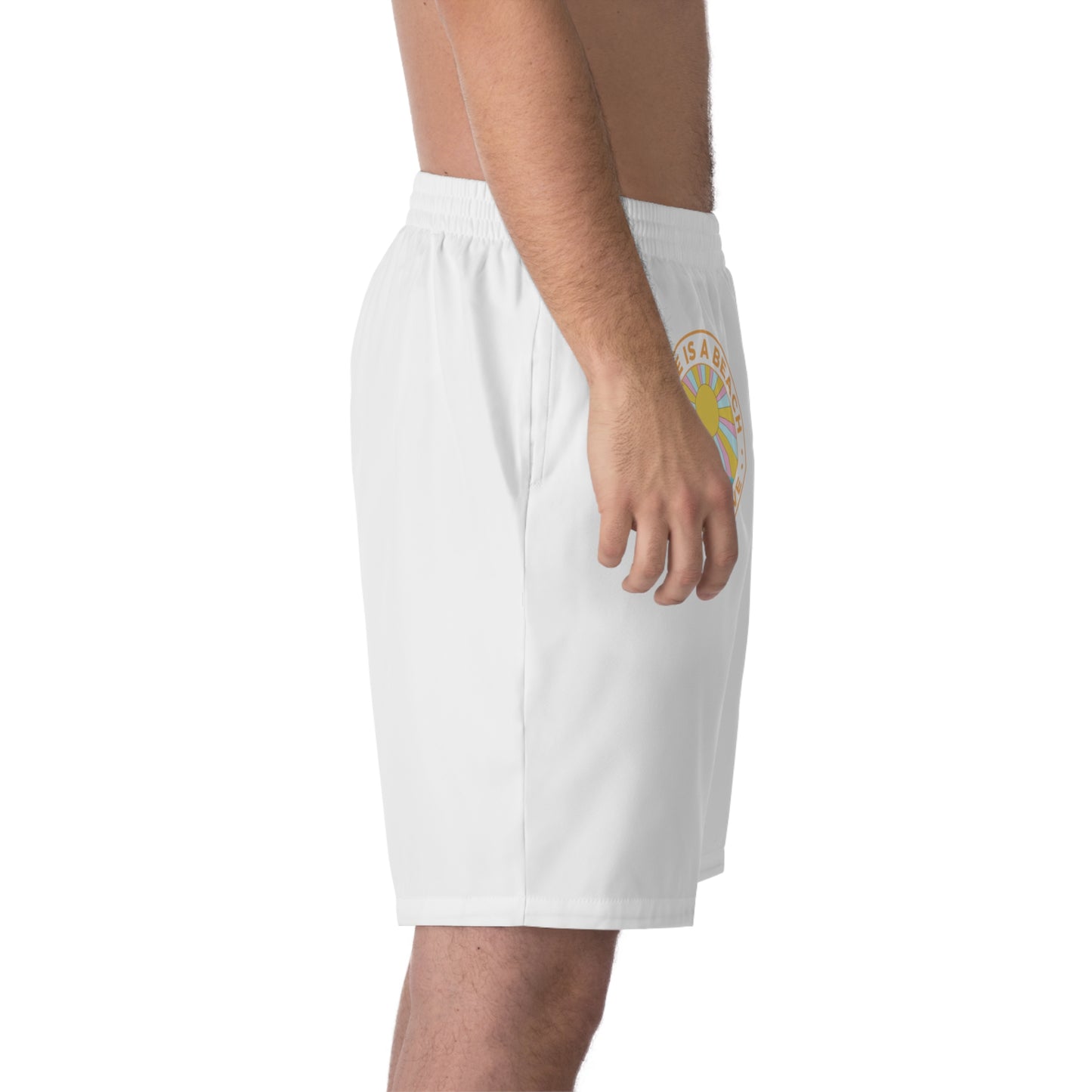 Men's Elastic Beach Shorts (AOP)