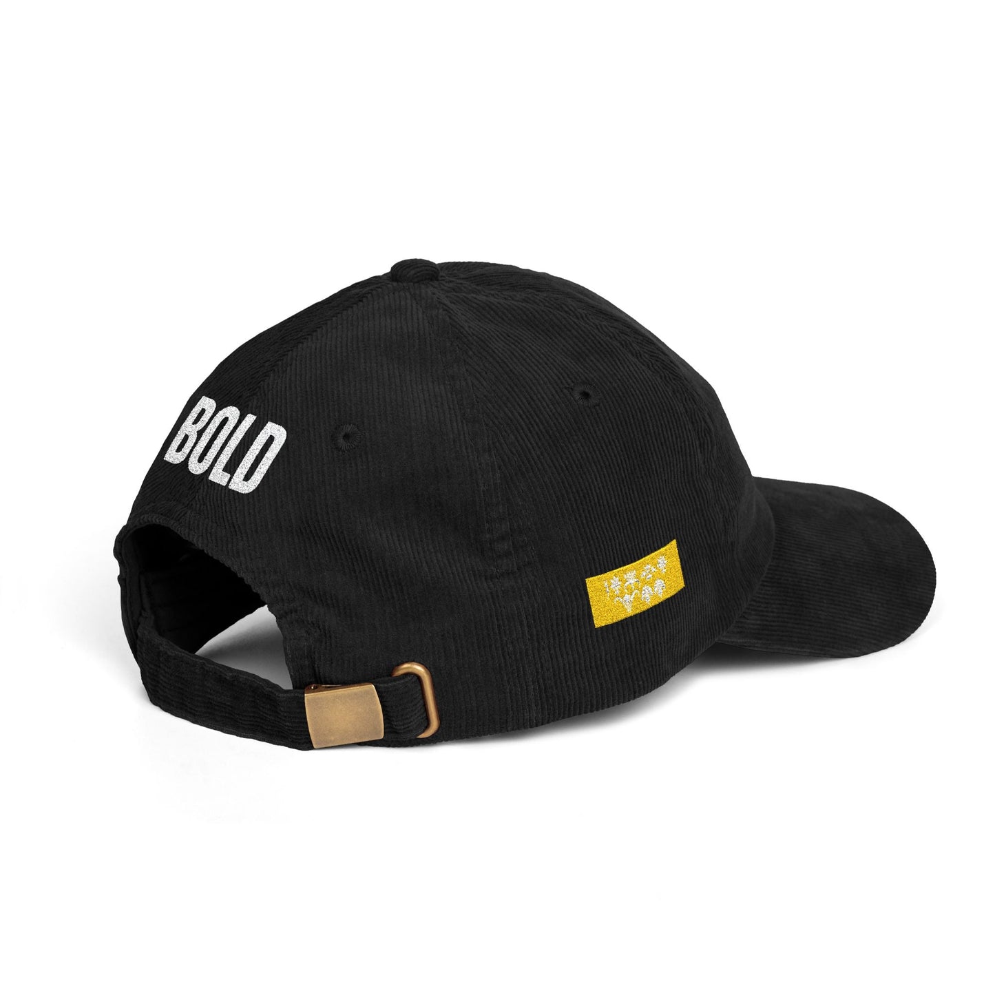 Bold Corduroy Statement Hat, Embroidered Printify