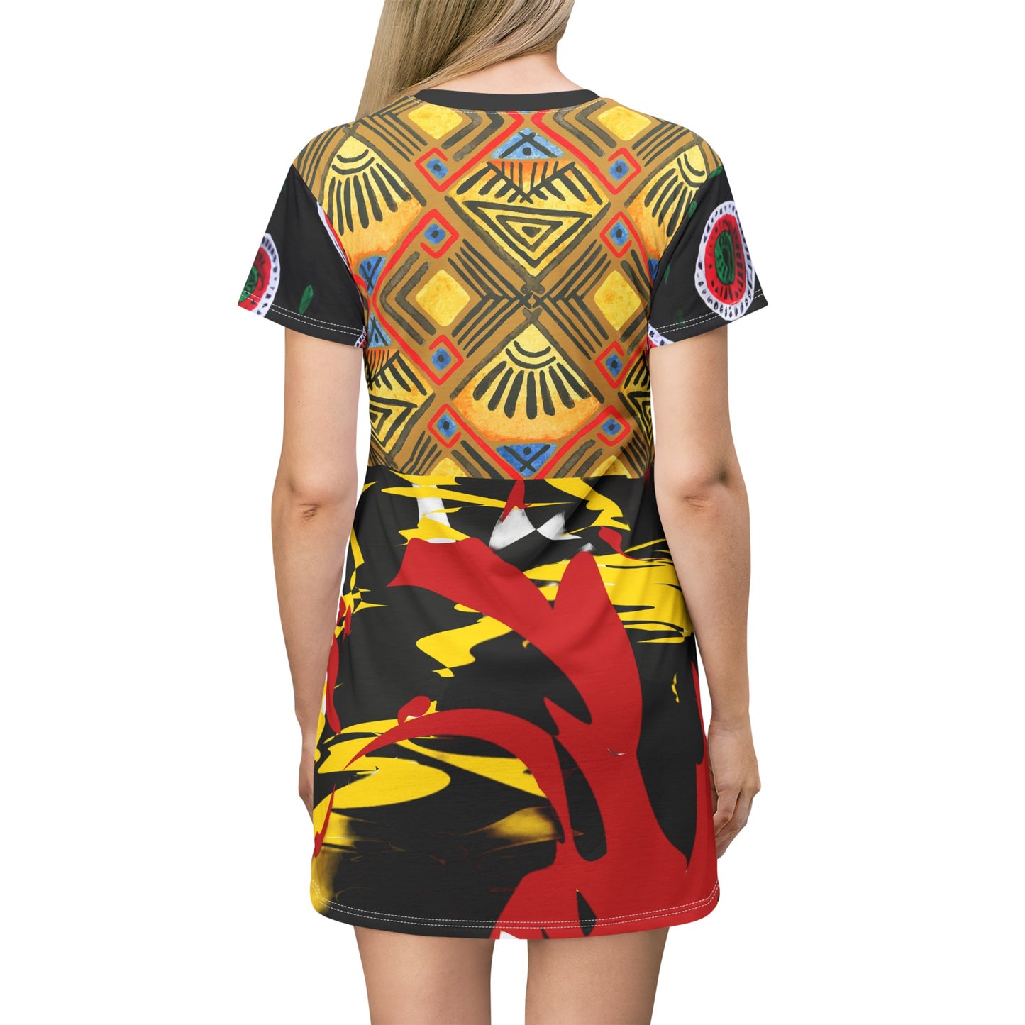 T-Shirt Dress Tropical Beach (AOP)