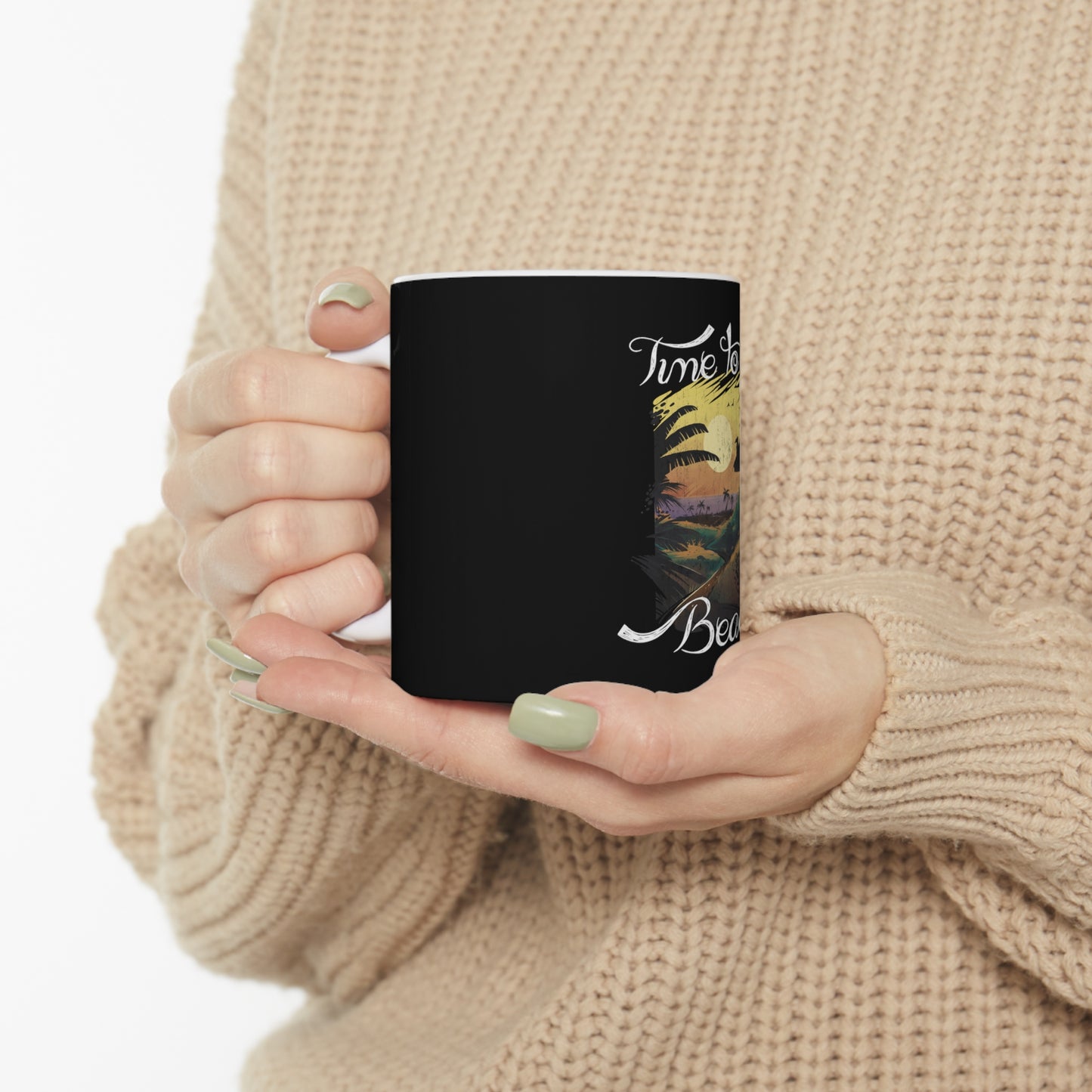 Time To Go Beach Mug