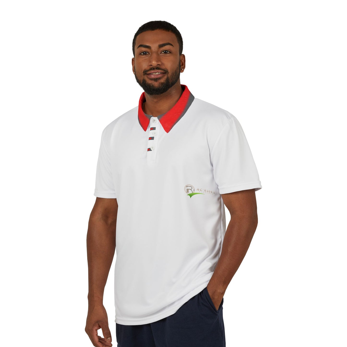 R.Elegance Schal Polo Shirt White