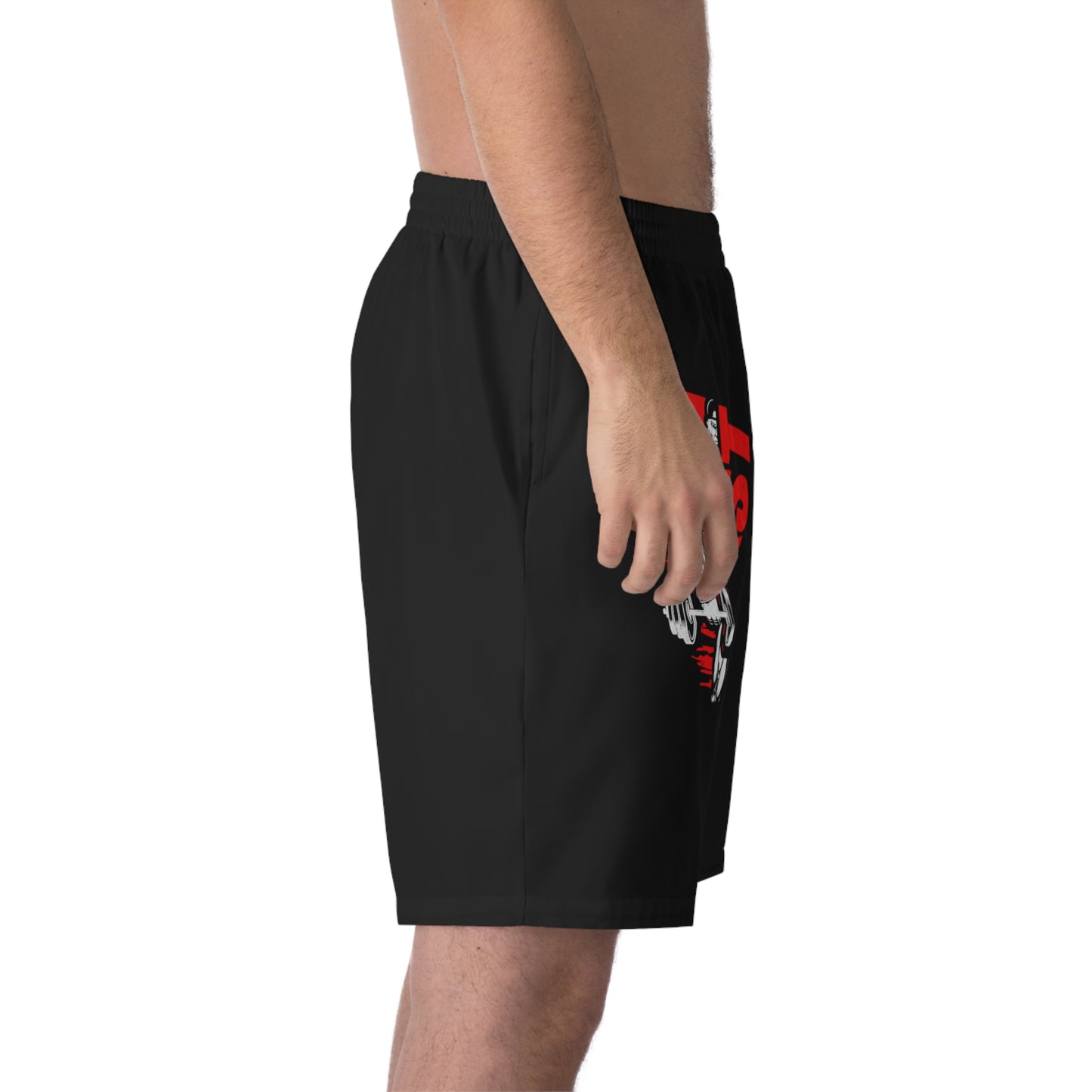 Men's Elastic Beach Shorts (AOP)