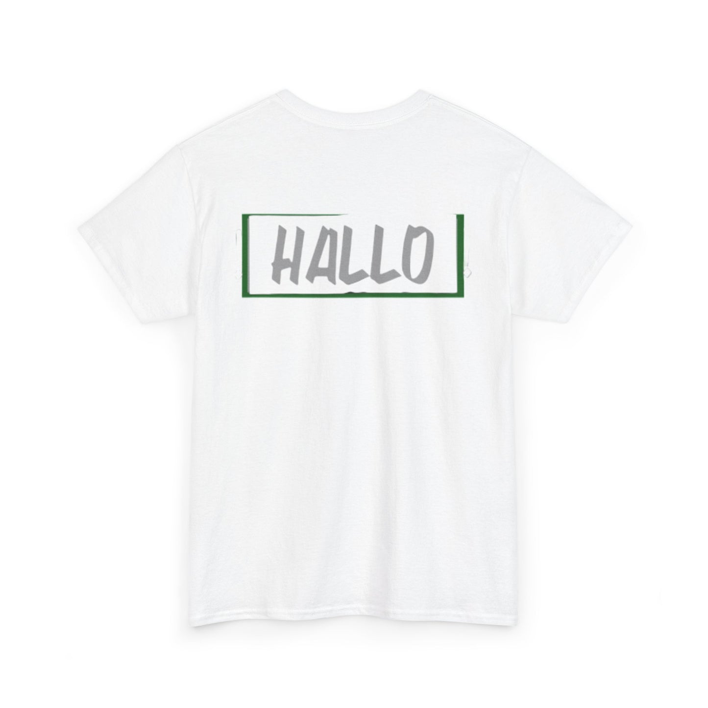 Funny "HALLO" Unisex Heavy Cotton Tee for Casual Wear
