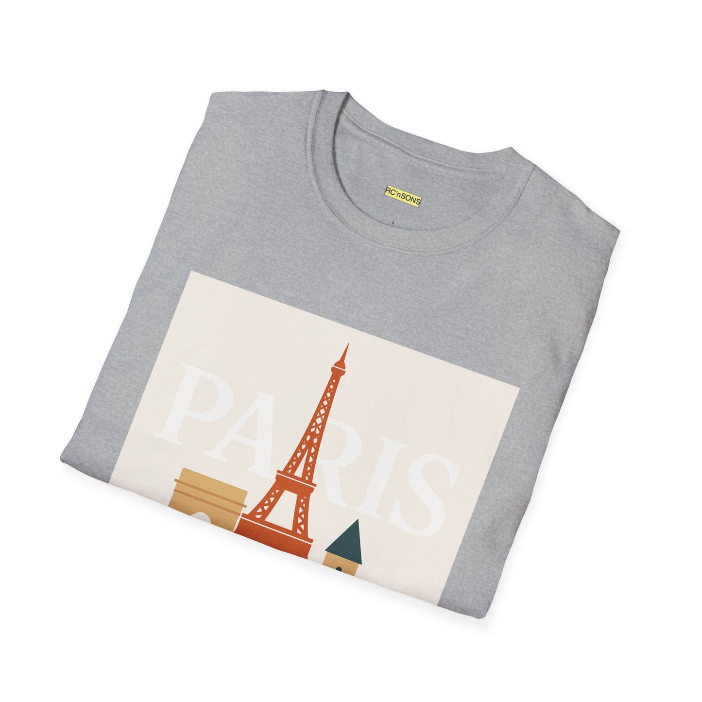 Chic Parisian Graphic Tee, Travel Shirt, Eiffel Tower T-Shirt, Gift for Travelers, Casual Wear Printify
