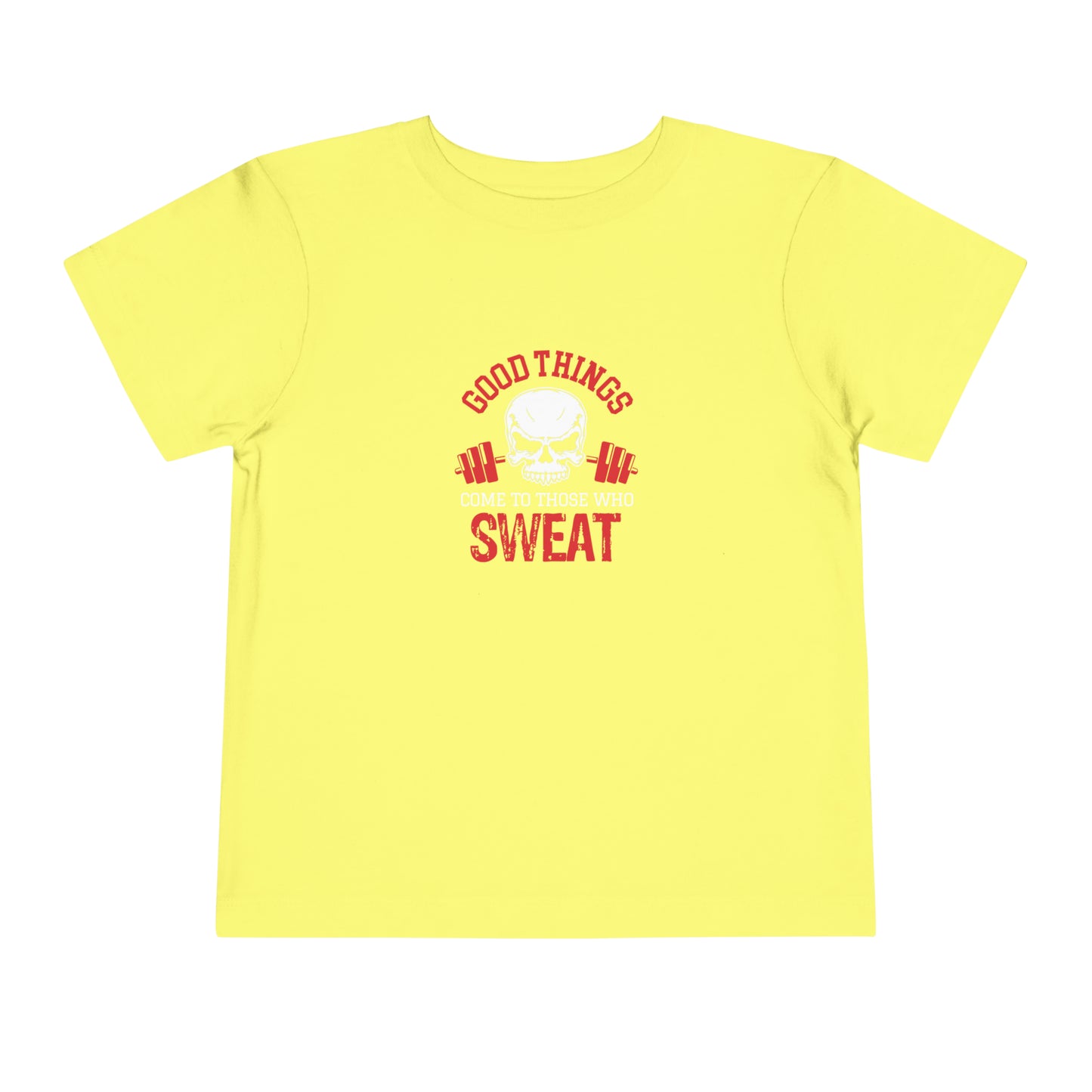 Les bonnes choses arrivent à ceux qui transpirent T-shirt pour tout-petit