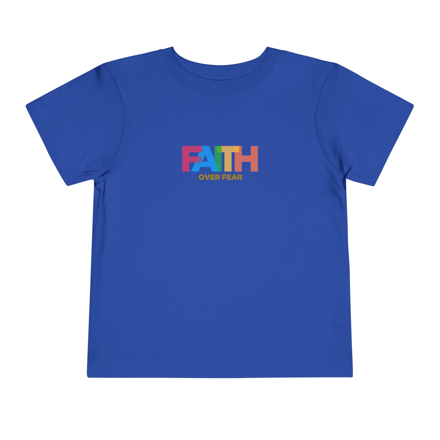T-shirt pour tout-petits La foi sur la peur
