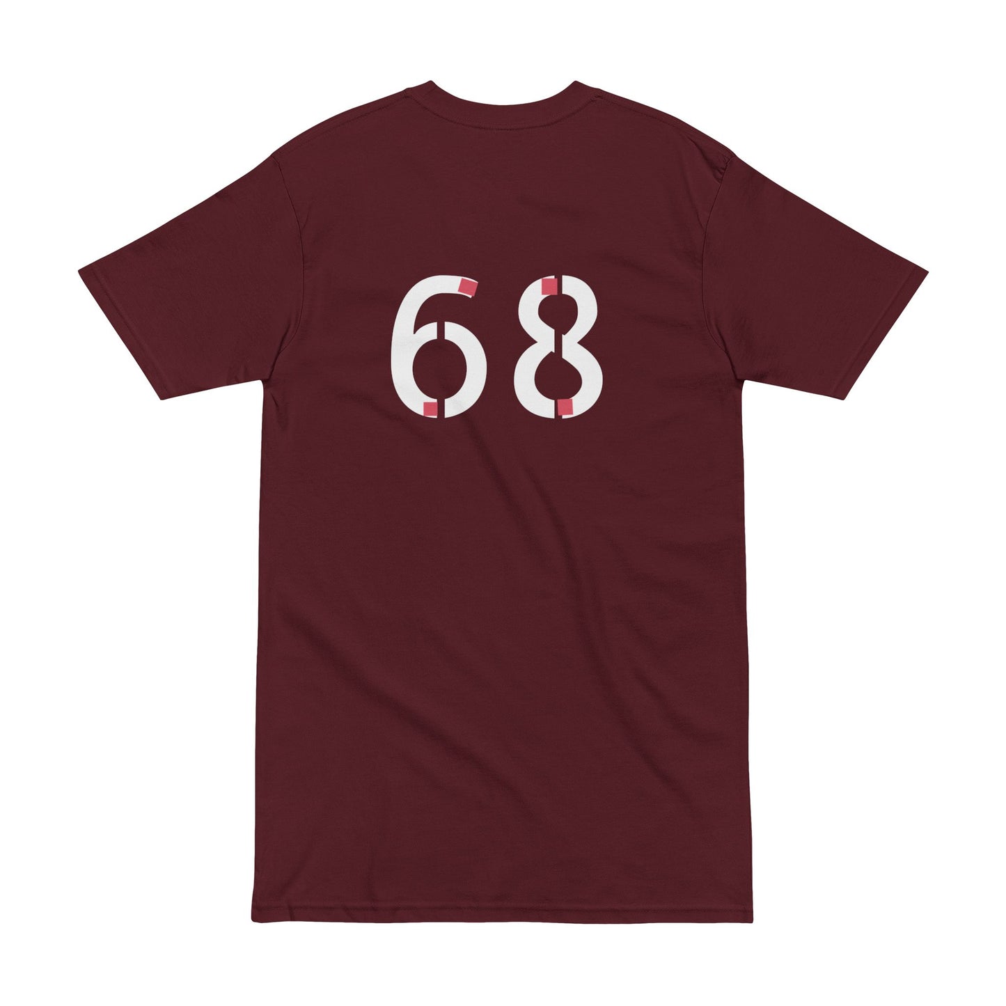 Tee - Trendy Men's Heavyweight Tee with Bold 68 Design