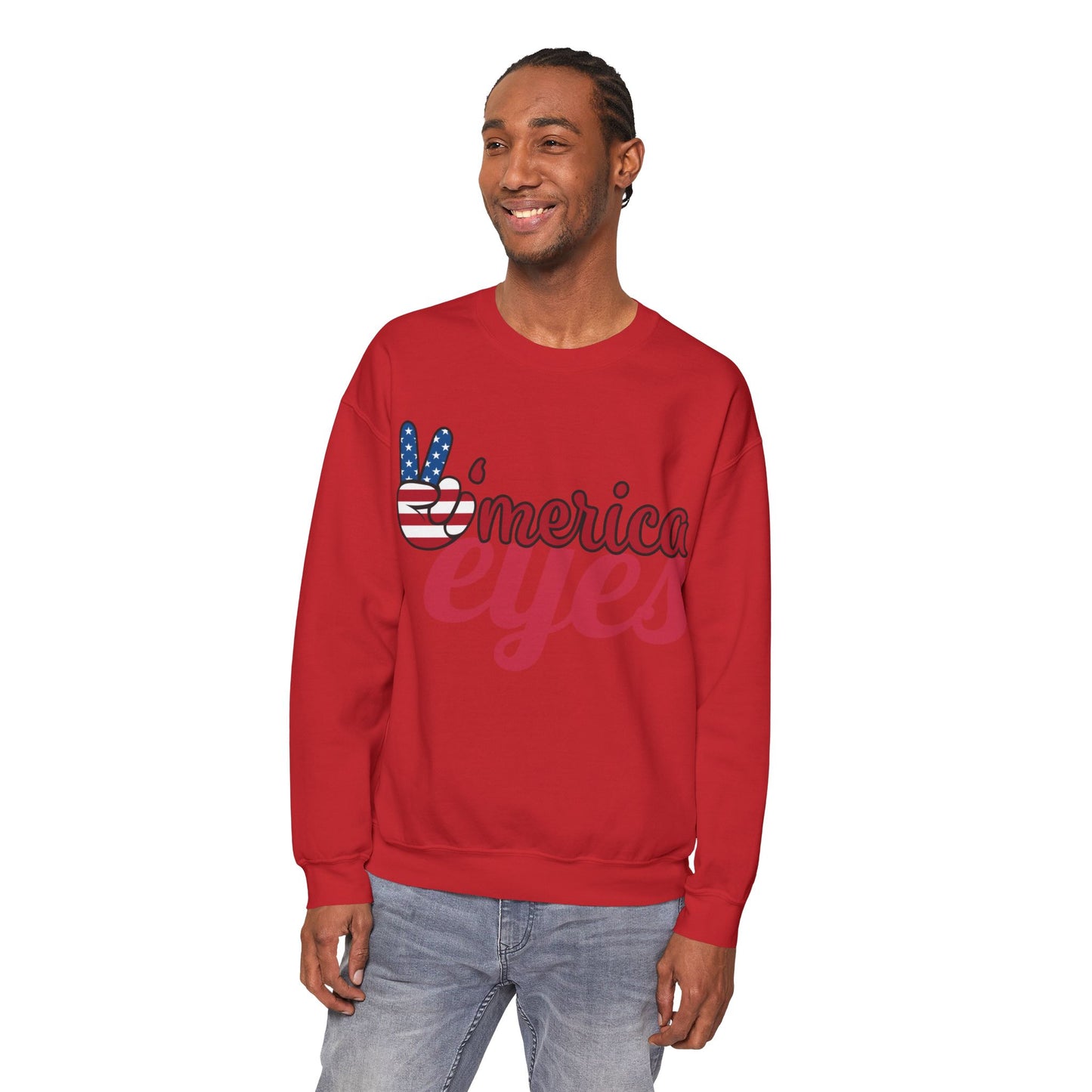 America Eyes Sweatshirt: Unisex, Heavy blend