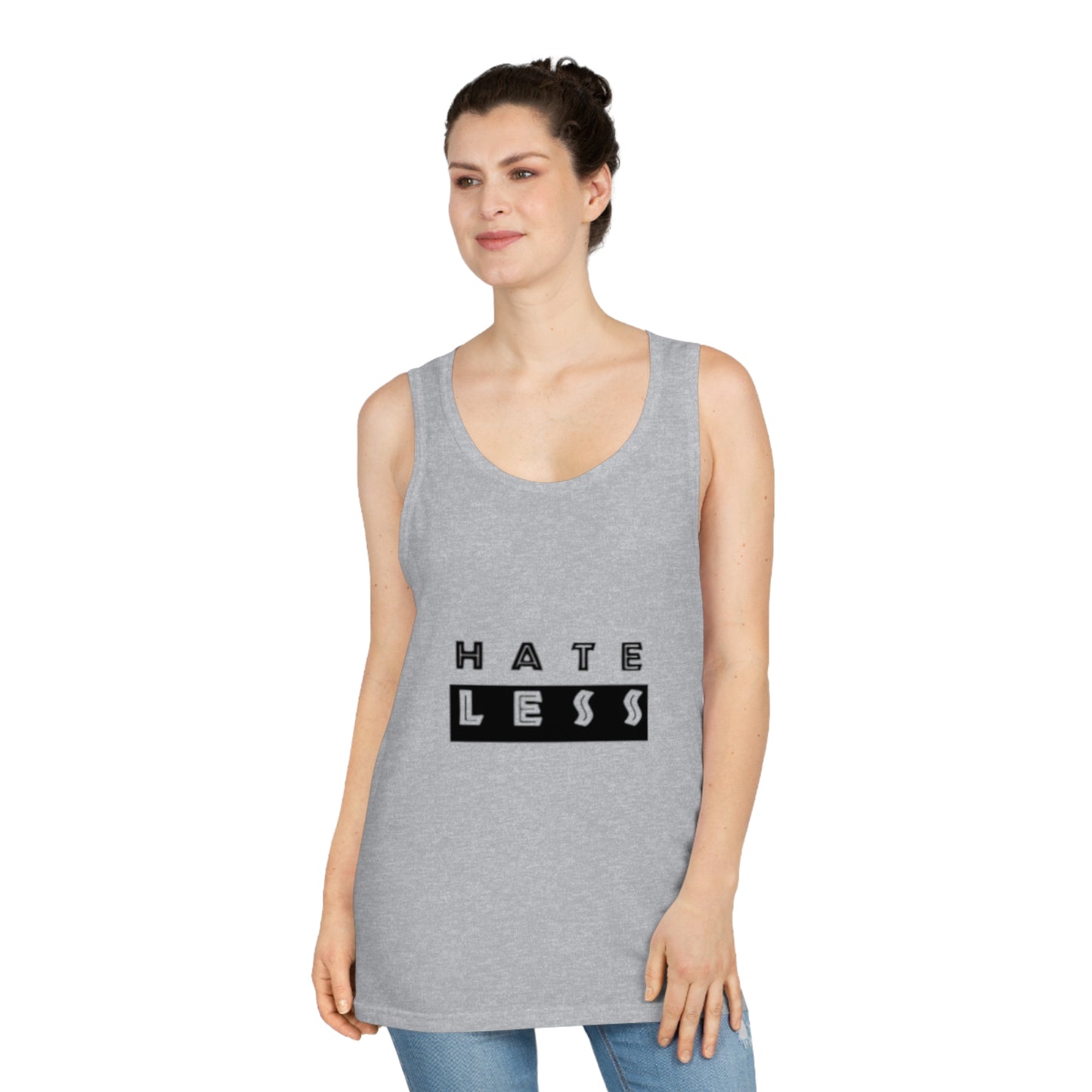 Unisex Softstyle™ Tank Top - 'HATE LESS' Inspirational Tee for Positive Vibes