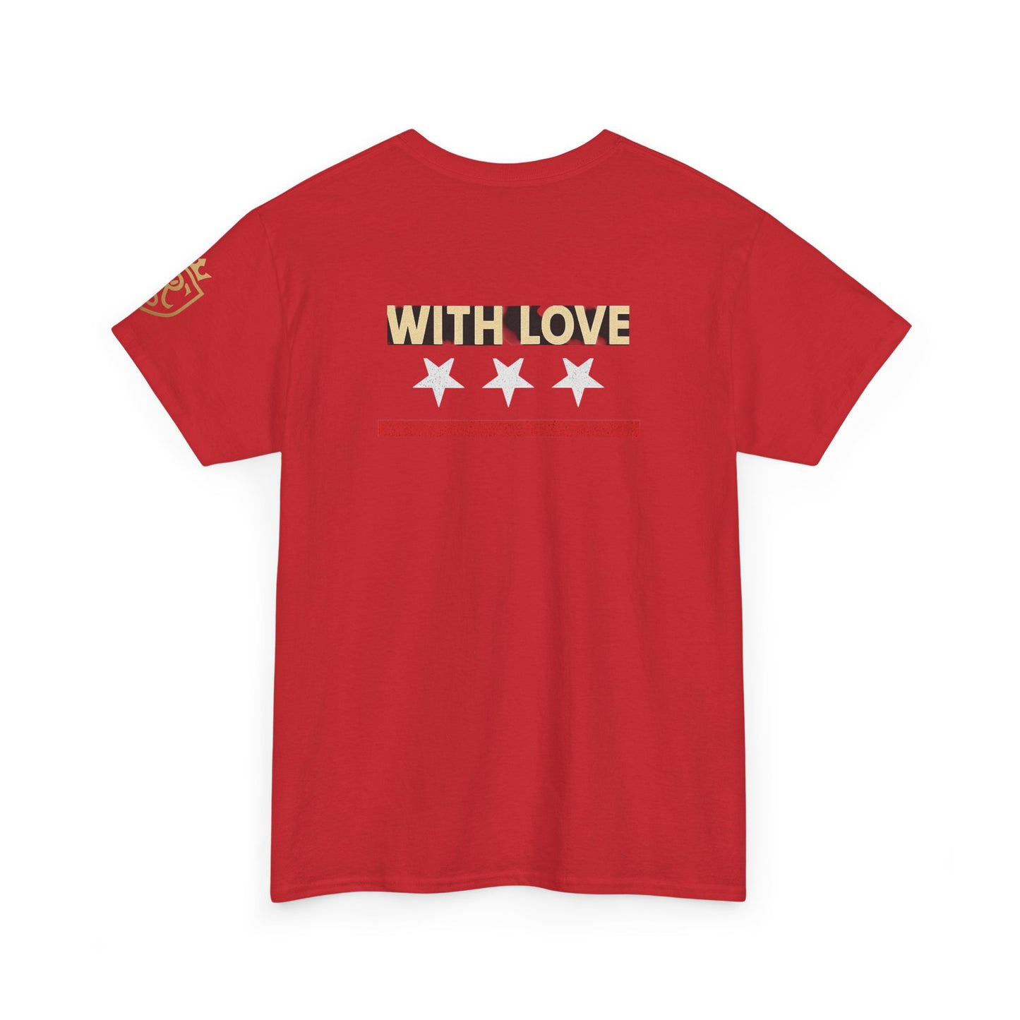 Stylish Unisex Heavy Cotton Tee - 'With Love' Statement Shirt, Casual Wear, Gift for Her, Gift for Him, Everyday Comfort