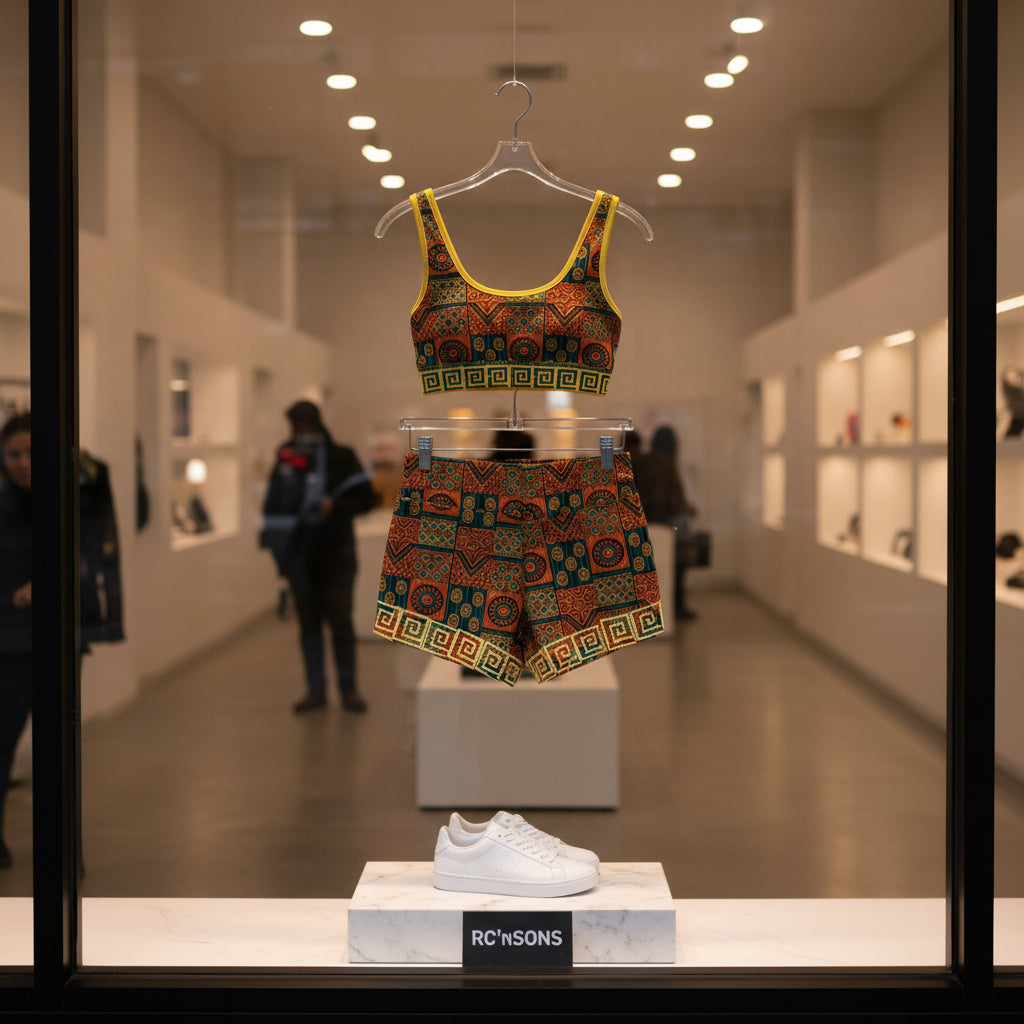 African Print Women's Shorts — Vibrant AOP Summer Lounge Shorts