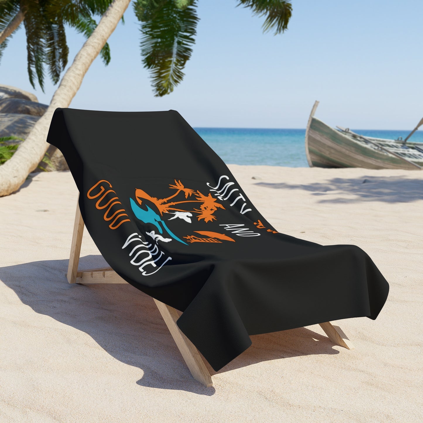 Salty Tides And Good Vibes Towel