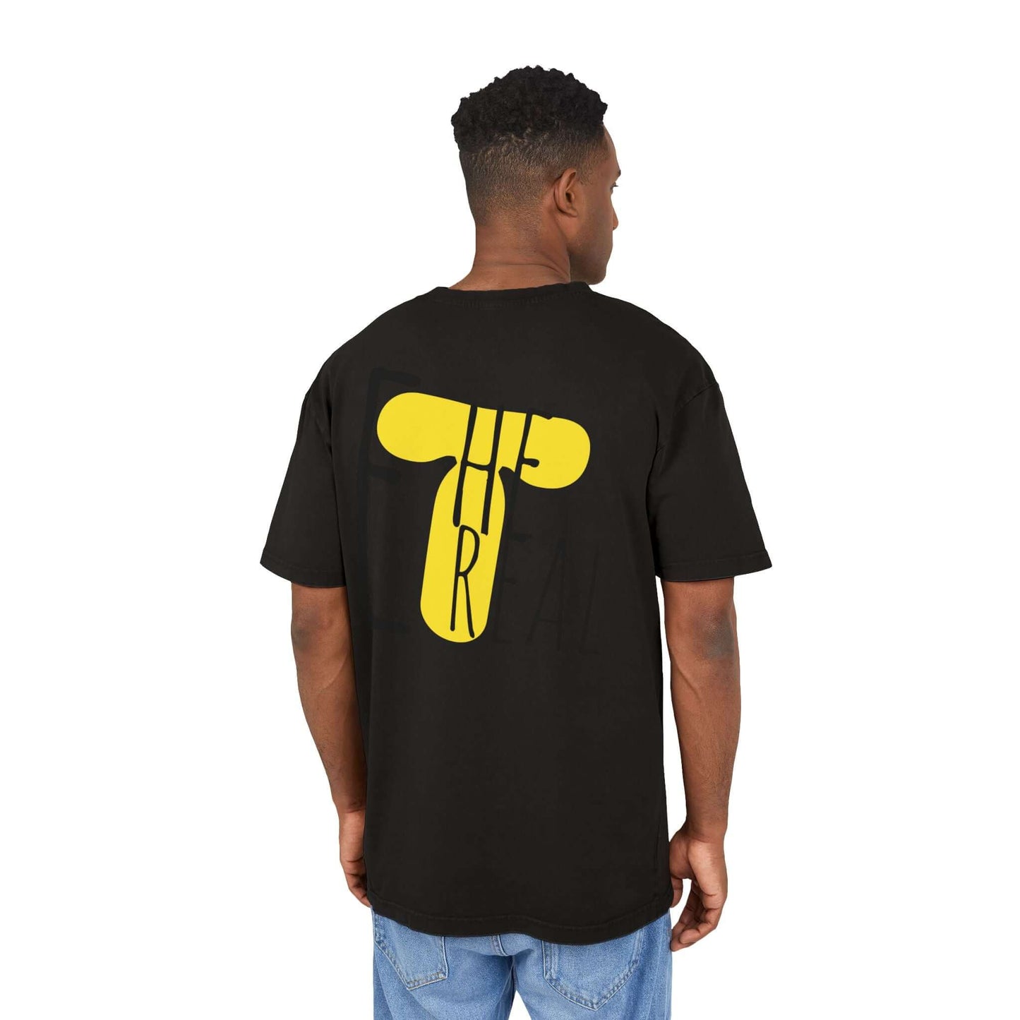 Oversize Tee - RC'nSONS Ethereal Acid Washed Heavy Men's T-Shirt Printify