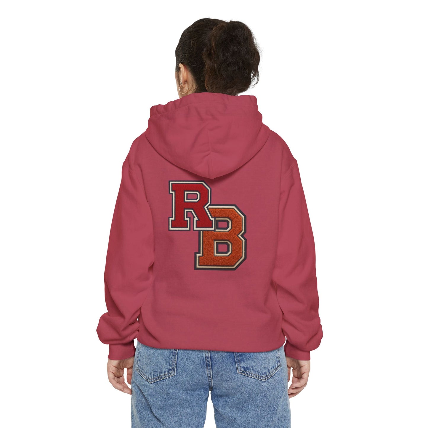 Letterman RB Hoodie — Garment-Dyed Athletic Pullover Printify