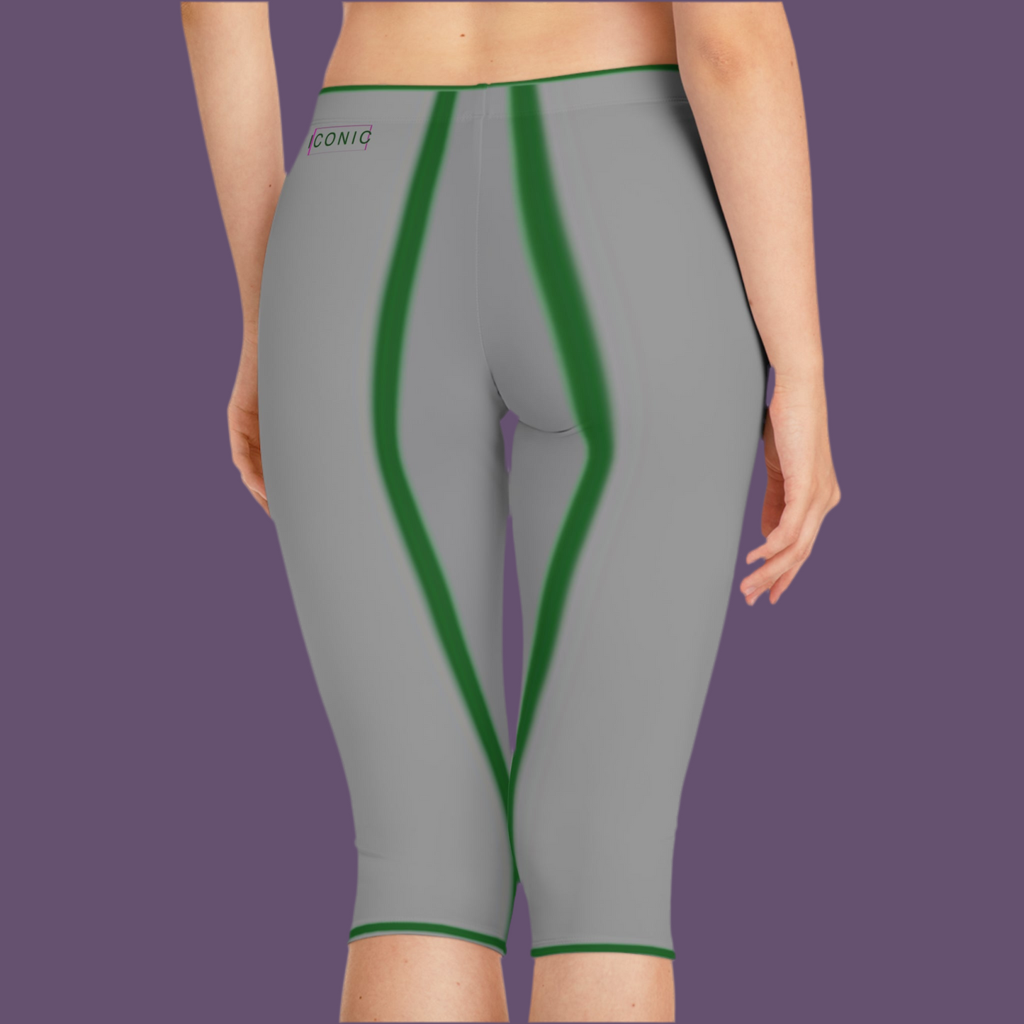 Stylish Women's Capri Leggings with Iconic Design - Perfect for Workout & Casual Wear
