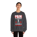 La douleur est la paresse Sweat-shirt unisexe 