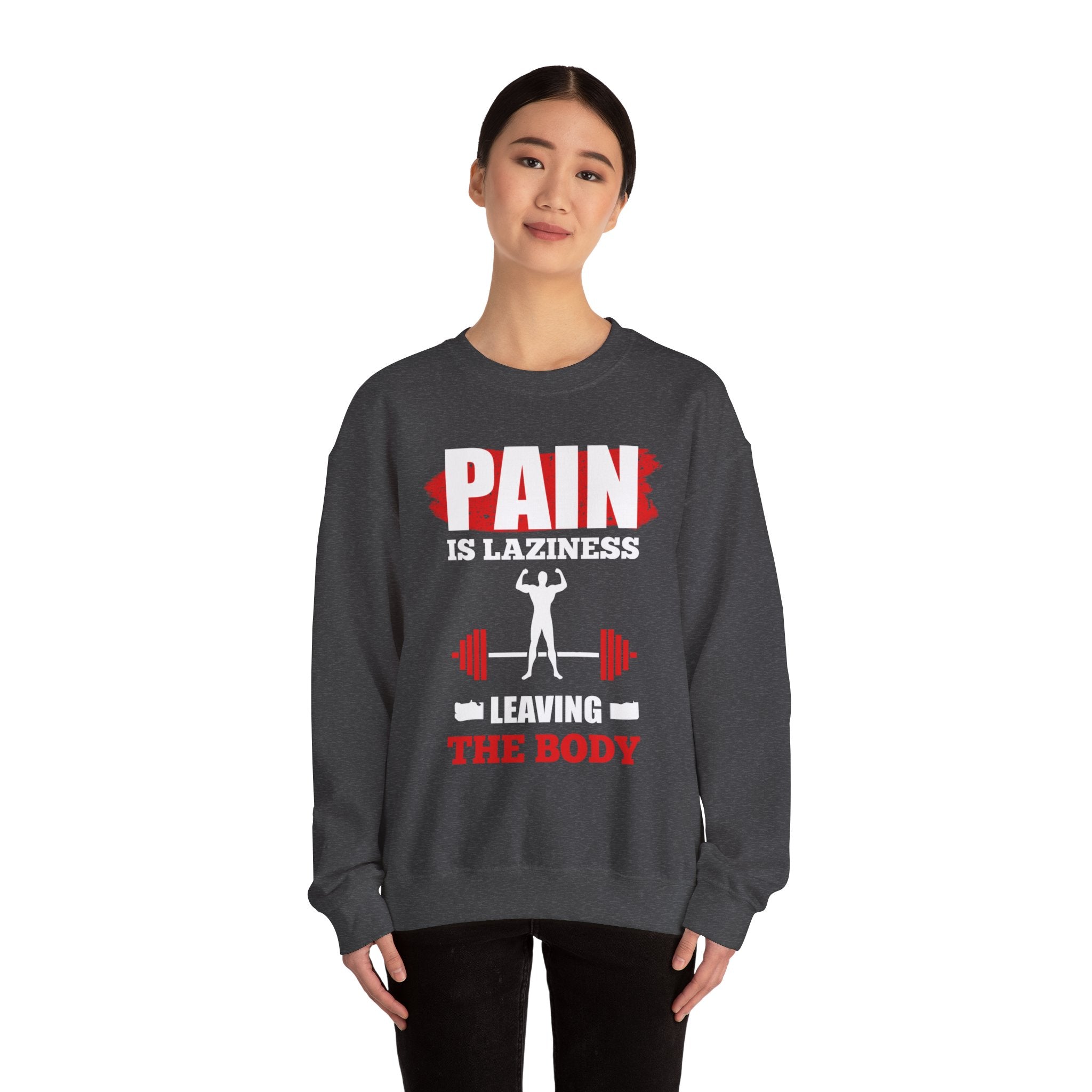 La douleur est la paresse Sweat-shirt unisexe 