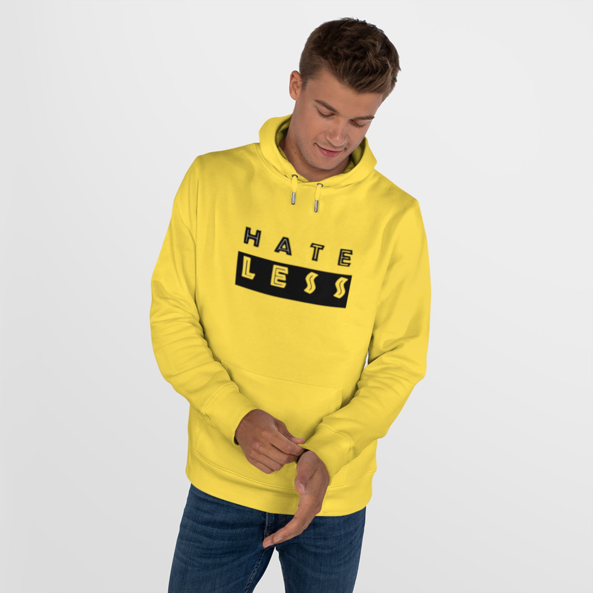 King Hate Less Hooded Sweatshirt - Promote Positivity and Kindness
