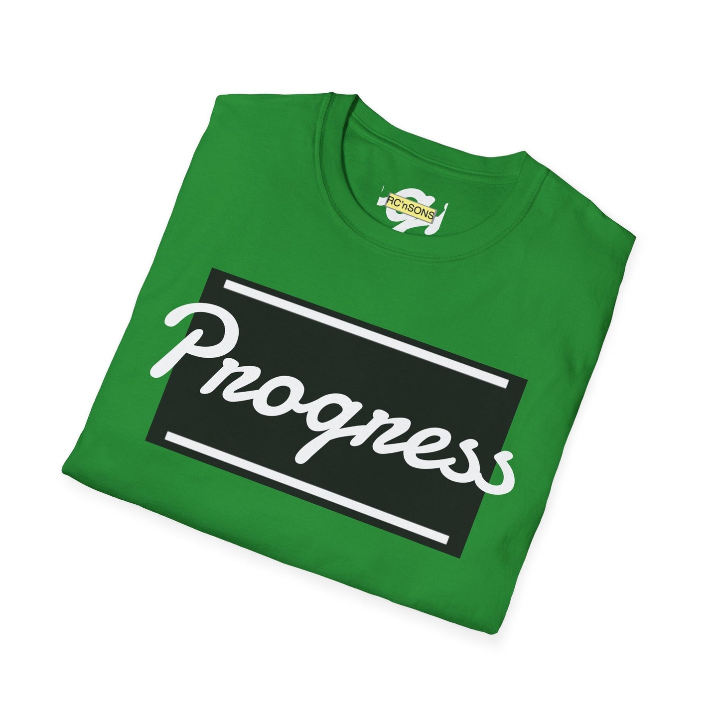 Motivational Unisex Softstyle T-Shirt | Progress Tee, Gift for Teens, Casual Wear, Workout Shirt, Inspirational Apparel Printify