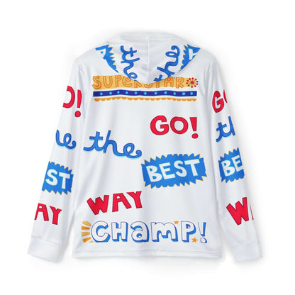 Sports Warmup Hoodie - Superstar Go the Best Way Champ Design