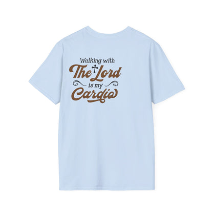 Faith-Inspired Unisex T-Shirt, The Lord is My Cardia, Christian Apparel, Spiritual Gift, Everyday Comfort Wear, Perfect for Church, [...] Printify
