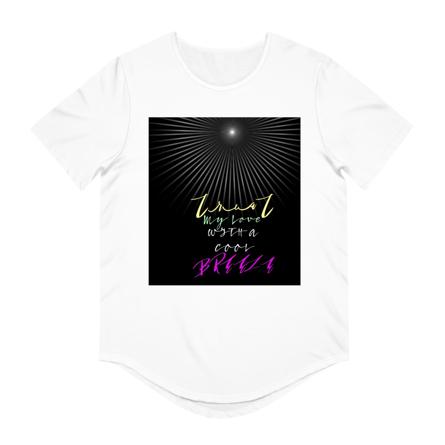 Men's Jersey Curved Hem Tee