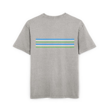 Oversize Tee with Bold Lines