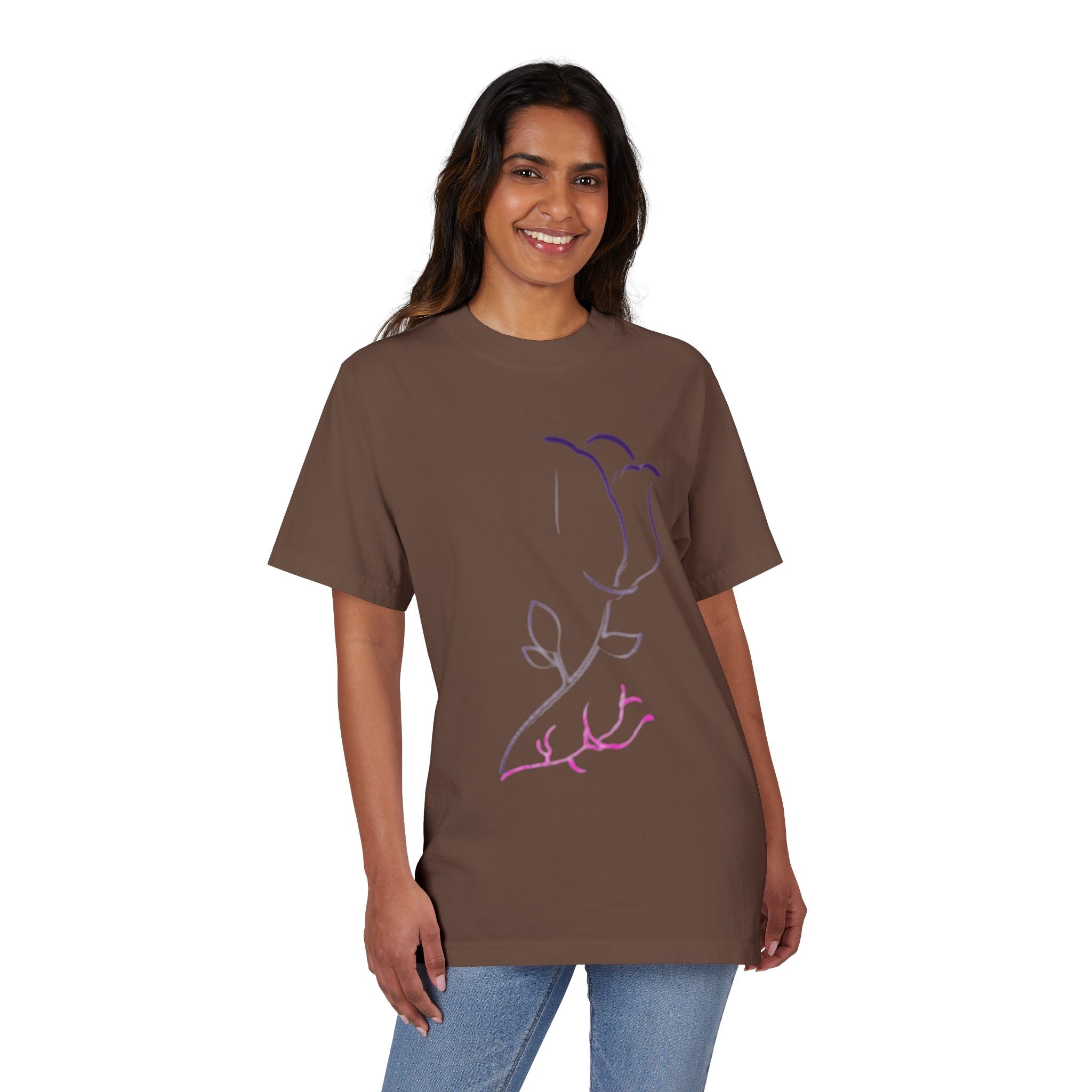 Floral Elegance Unisex T-Shirt - Perfect for Casual Days, Gift for Nature Lovers, Summer Outfit, Eco-Friendly Style