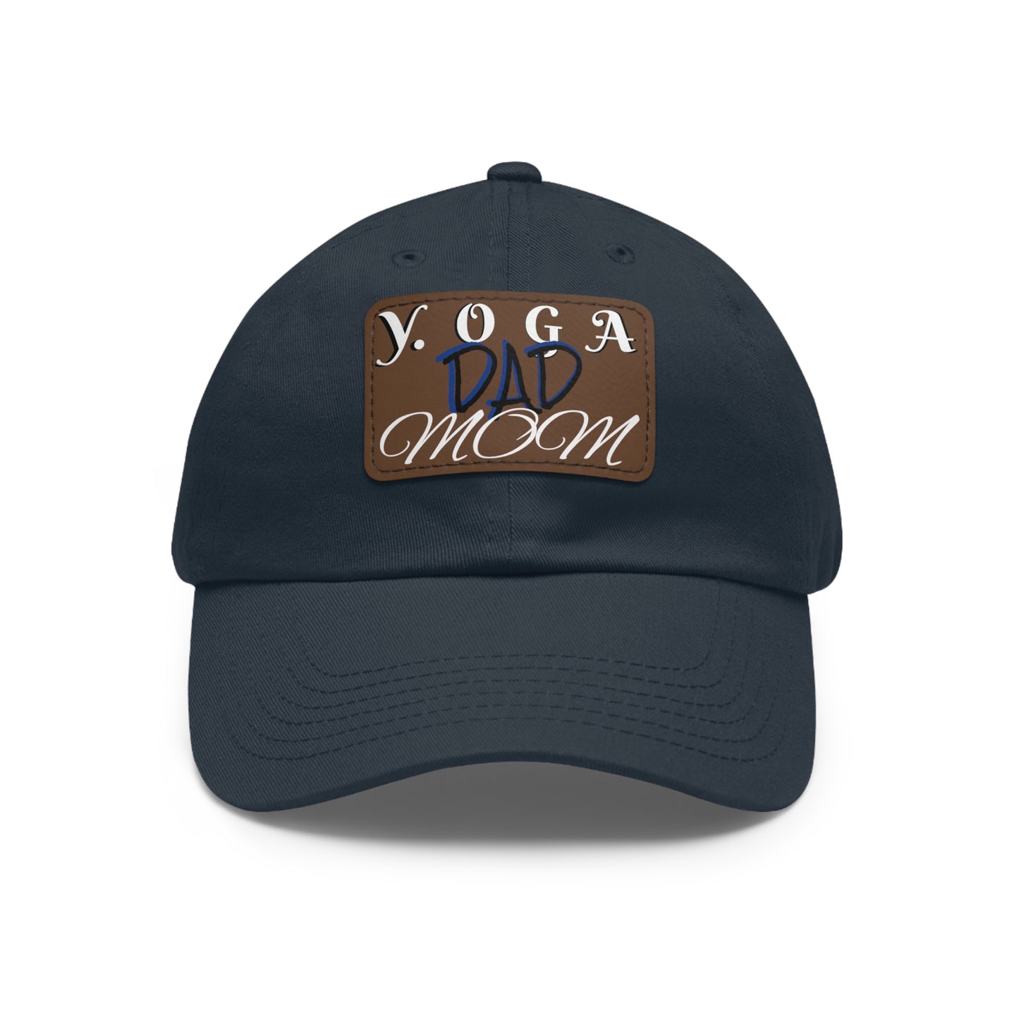Yoga Dad Hat with Leather Patch - Casual Style for Active Parents
