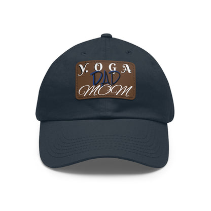 Yoga Dad Hat with Leather Patch - Casual Style for Active Parents