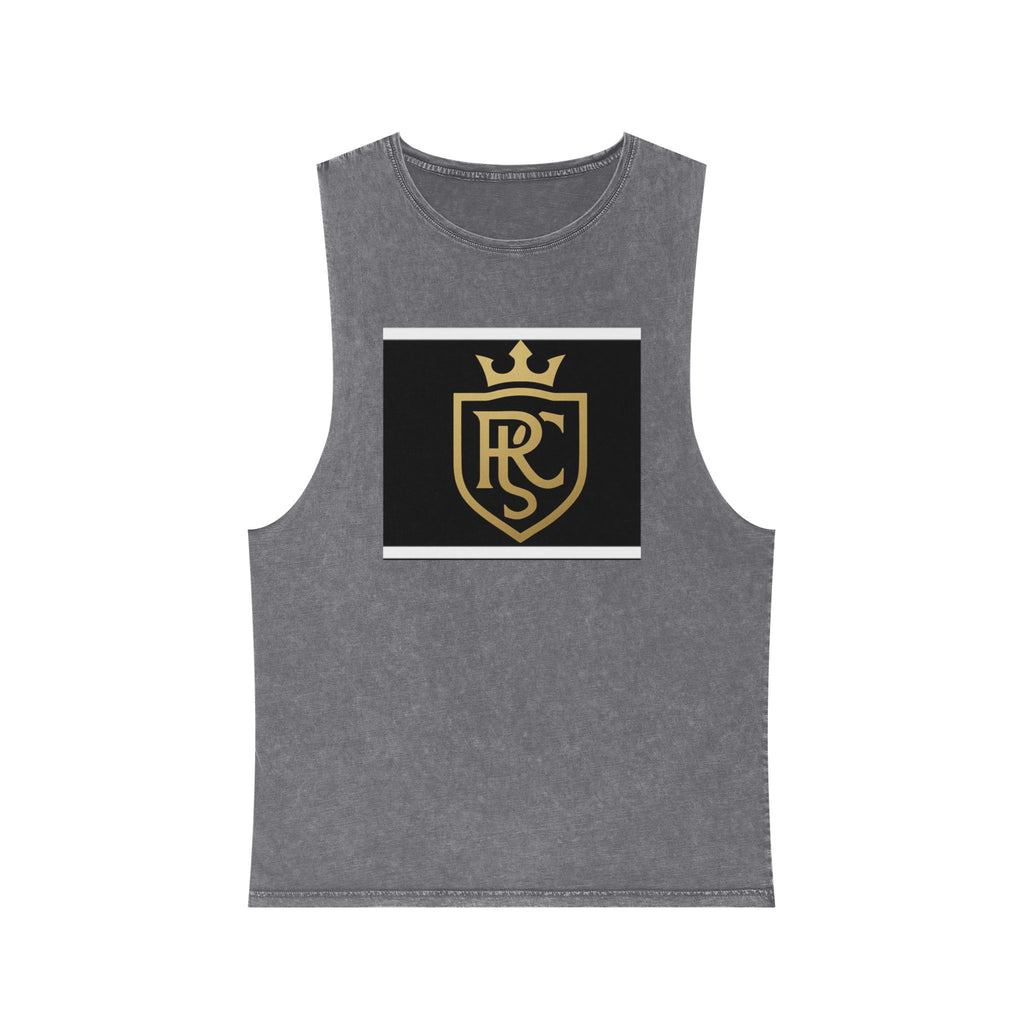 Stylish Unisex Stonewash Tank Top-Casual