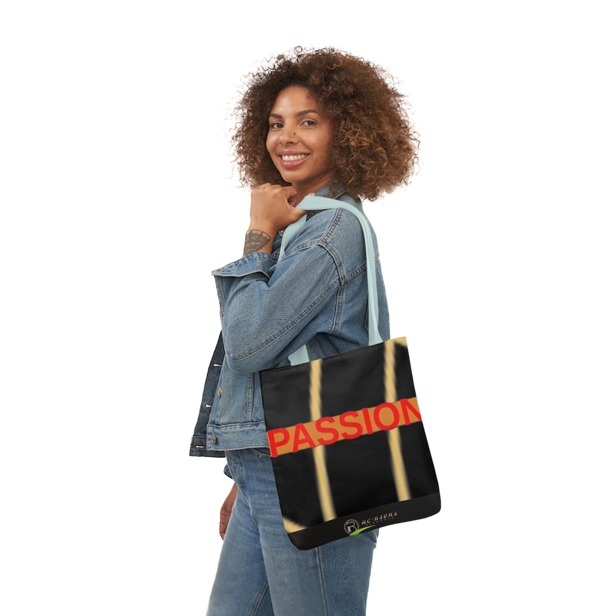 Passion Canvas Tote Bag, 5-Color Straps