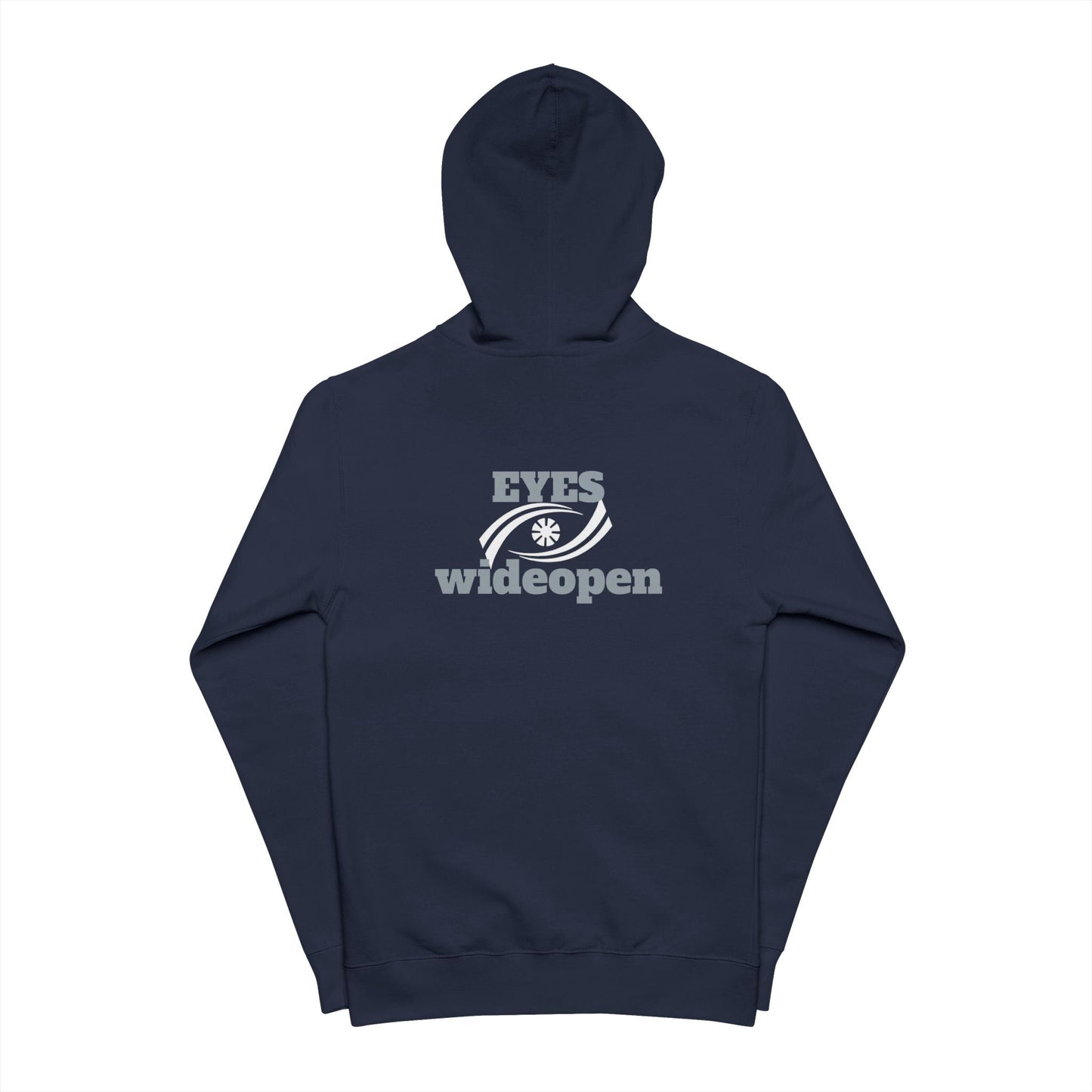 Zip Up Hoodie - Eyes Wide Open Design Printify