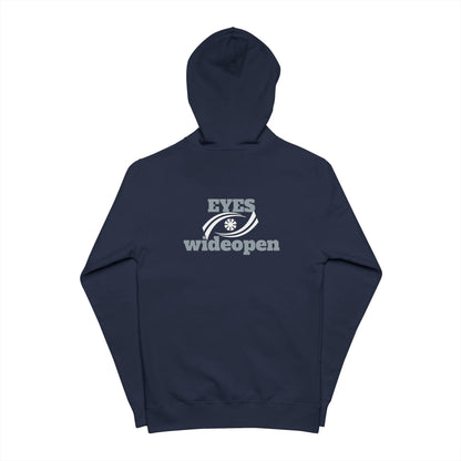 Zip Up Hoodie - Eyes Wide Open Design Printify