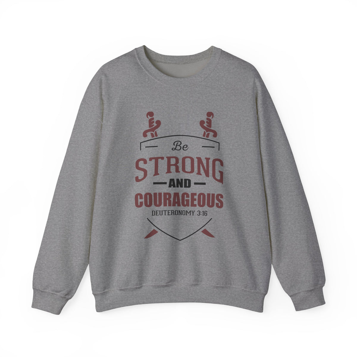 Soyez fort et courageux Sweat-shirt unisexe 
