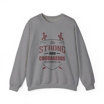 Soyez fort et courageux Sweat-shirt unisexe 