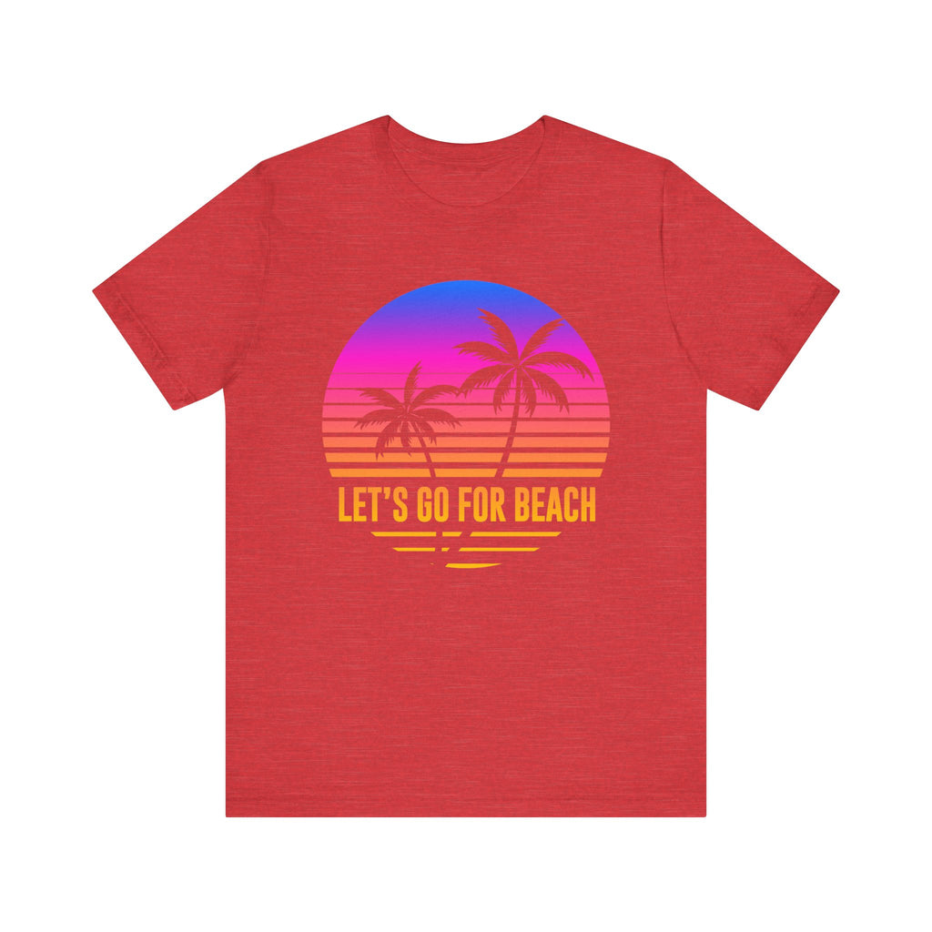 Allons-y pour la plage Tee-shirt unisexe 