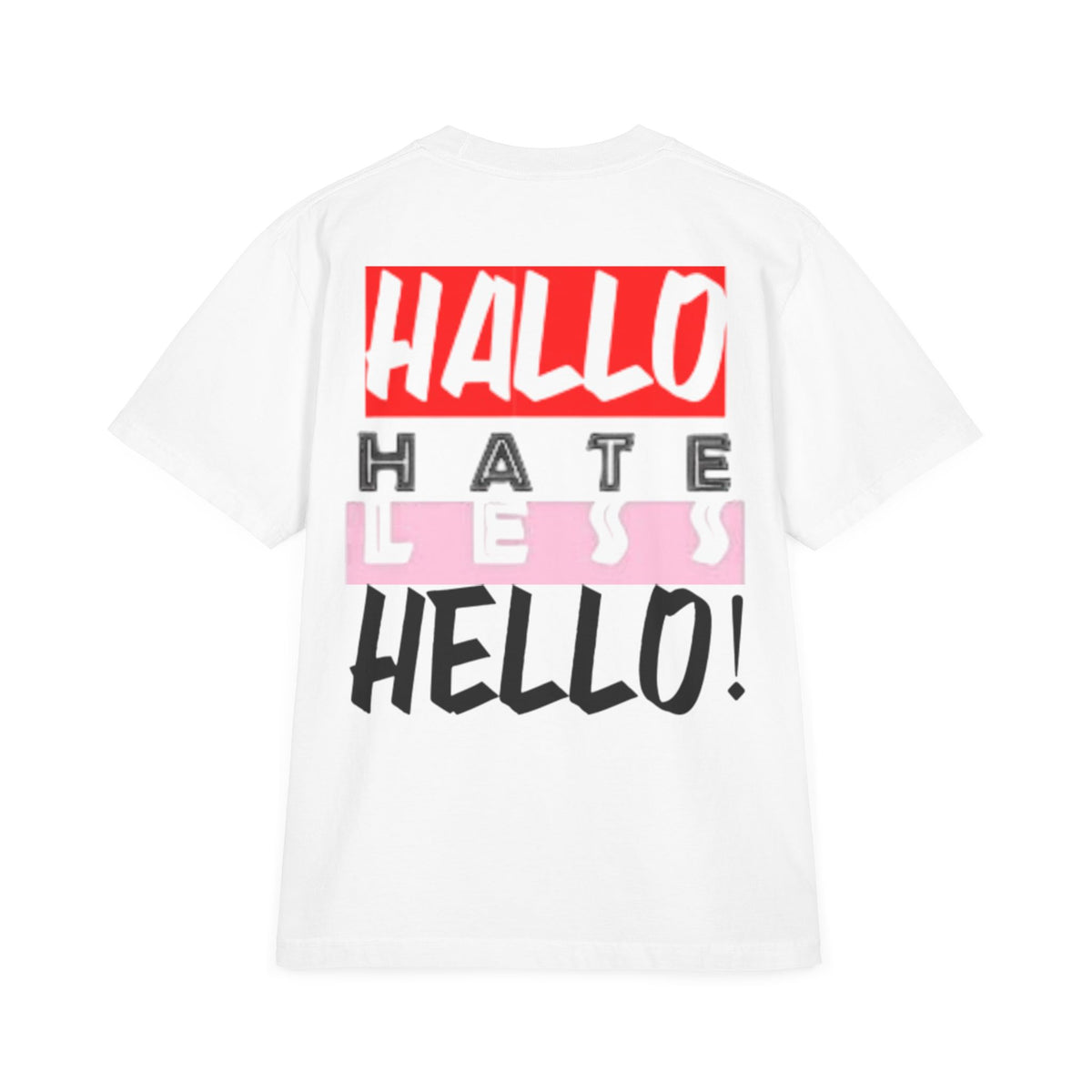 Hate Less Unisex Drop-Shoulder T-Shirt - Trendy Casual Wear