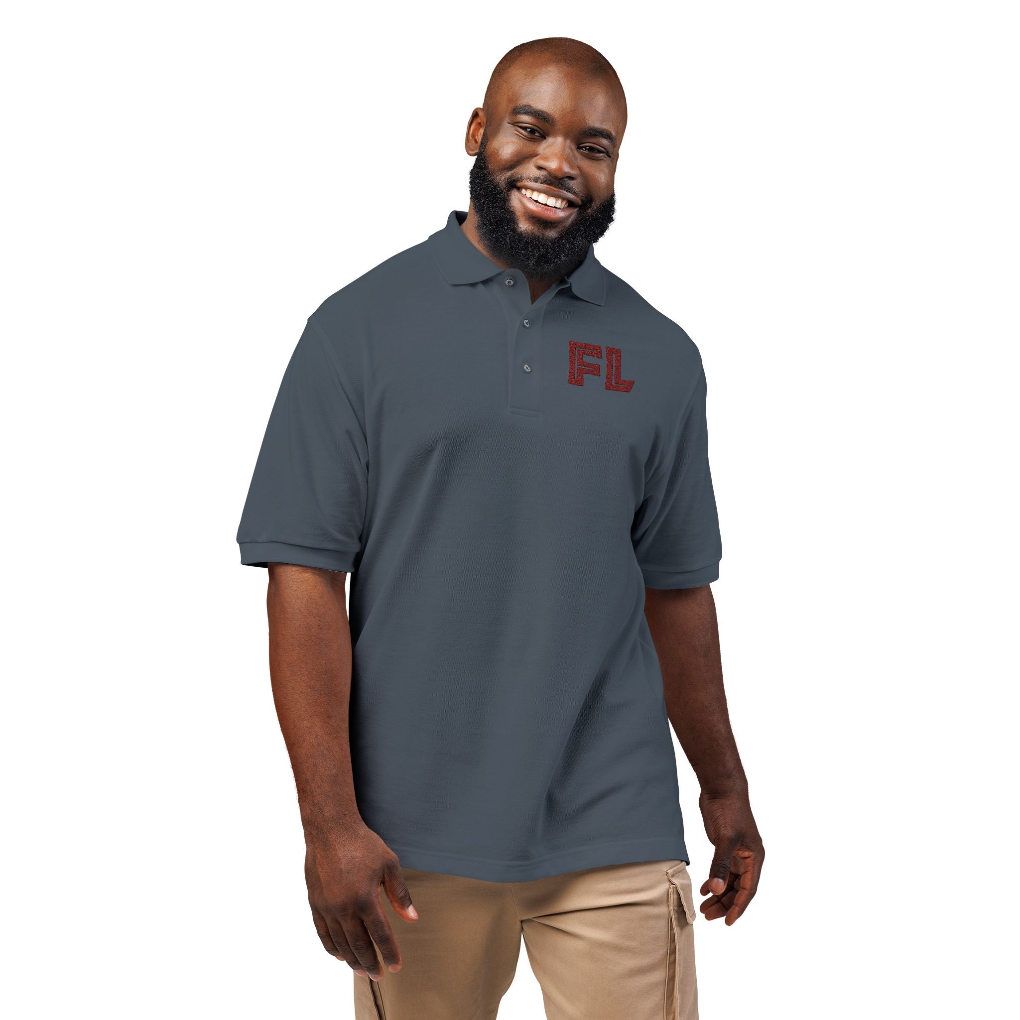 Stylish Embroidered Unisex Polo Shirt, Casual Wear, Gift for Him/Her, Summer or Holiday Fashion, Comfortable Polo Tee
