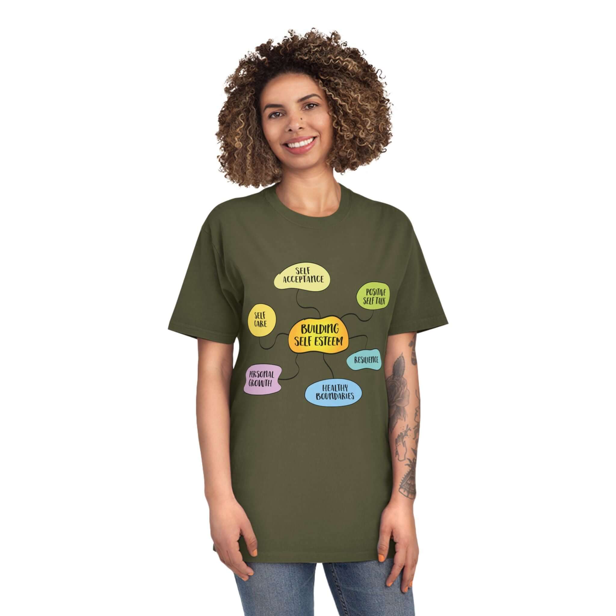 Faded Shirt - Building Self-Esteem Graphic Tee