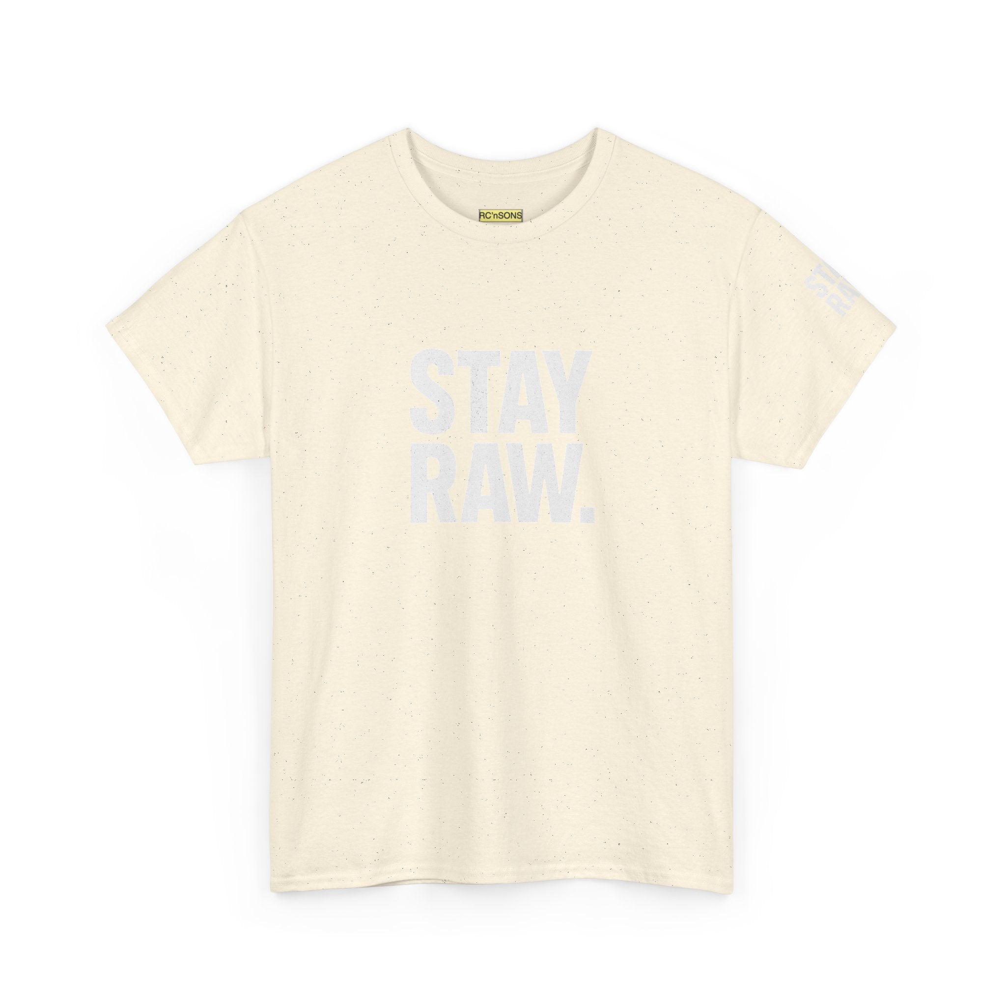 Raw Energy Unisex Tee - Stay Raw, Casual Wear, Street Style, Everyday Outfit, Graphic Tee, Gift for Him/Her Printify