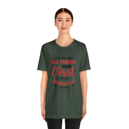I Can Do All Things Trough Christ Unisex Tee - RC’nSONS