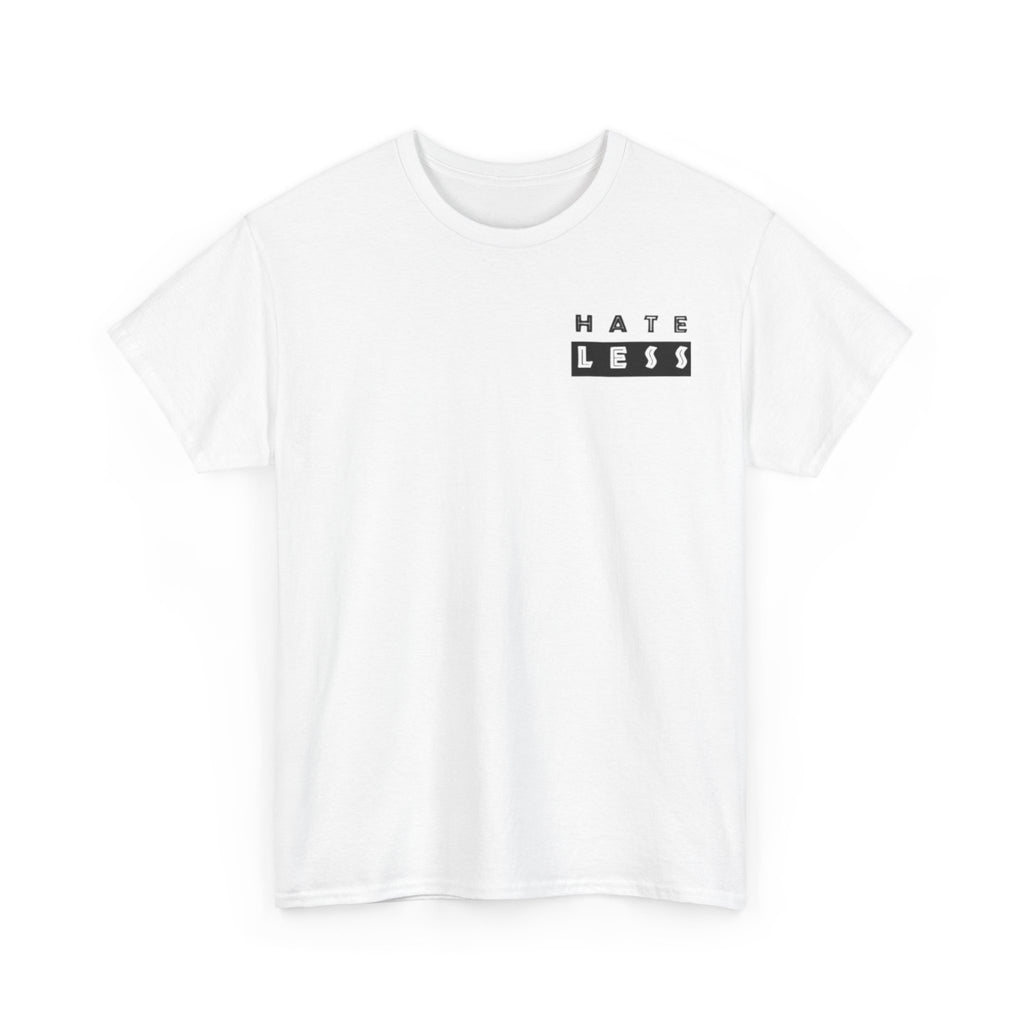 HATE LESS Unisex Heavy Cotton Tee - Comfortable Casual Wear