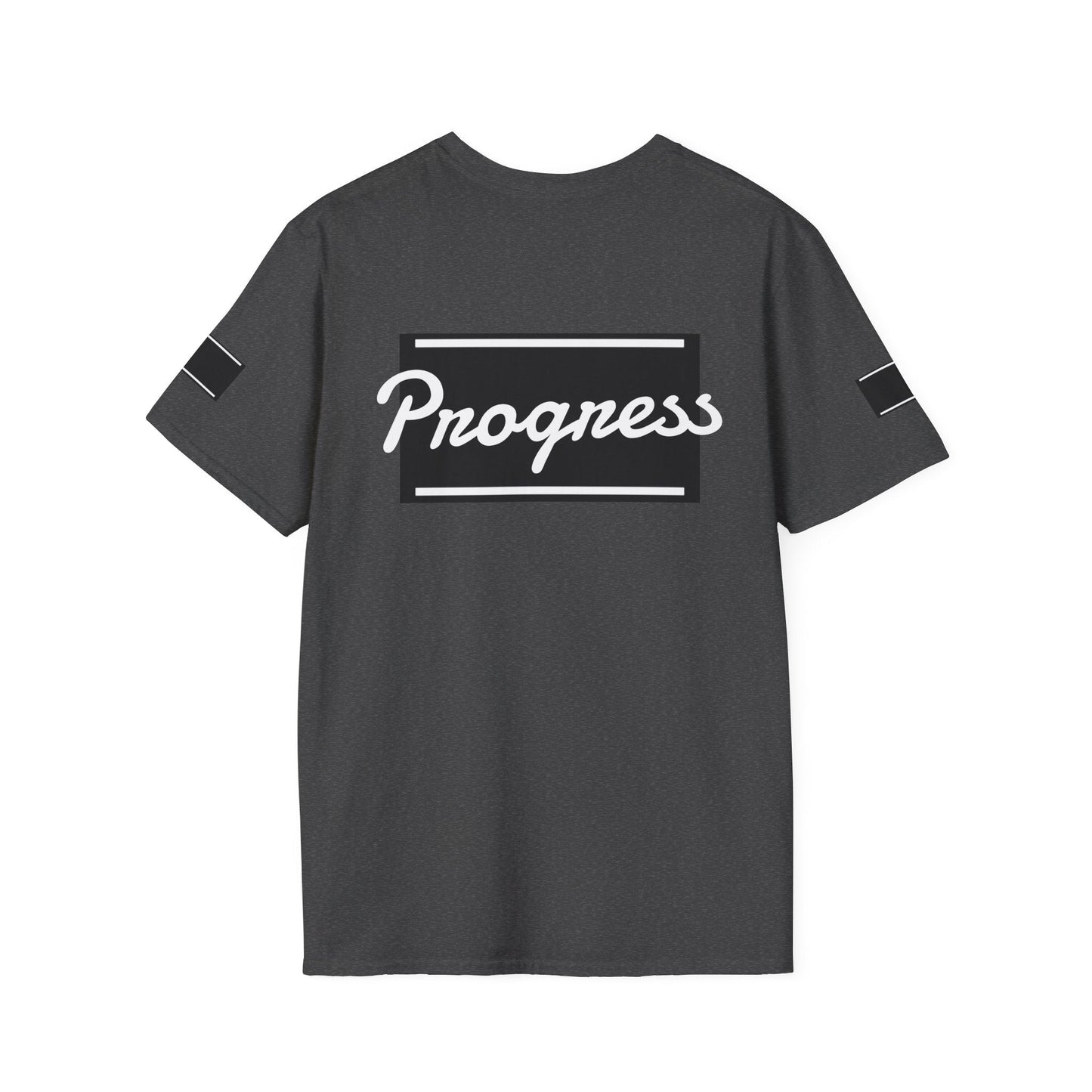 Motivational Unisex Softstyle T-Shirt | Progress Tee, Gift for Teens, Casual Wear, Workout Shirt, Inspirational Apparel Printify