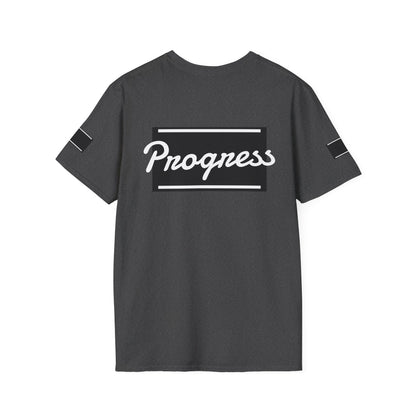 Motivational Unisex Softstyle T-Shirt | Progress Tee, Gift for Teens, Casual Wear, Workout Shirt, Inspirational Apparel Printify