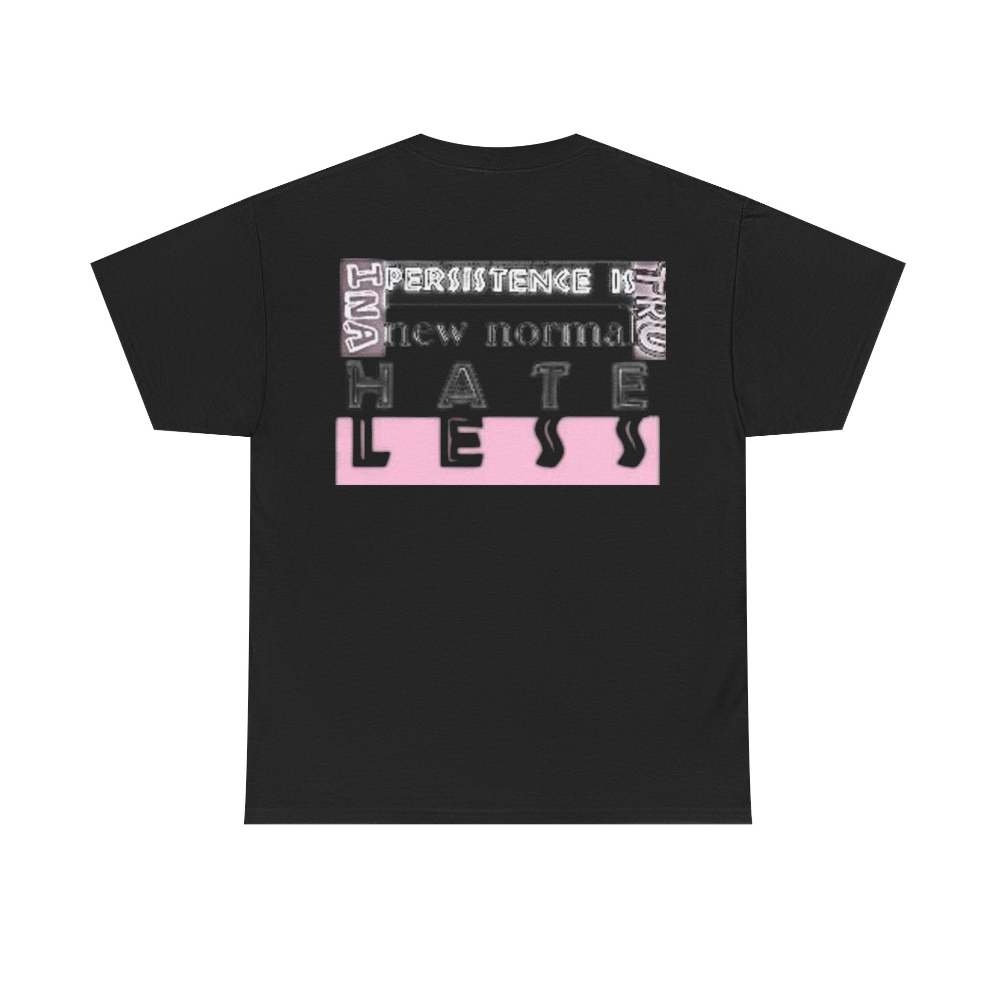 Unisex Heavy Cotton Tee - "HATE LESS" Graphic T-Shirt for Positive Change